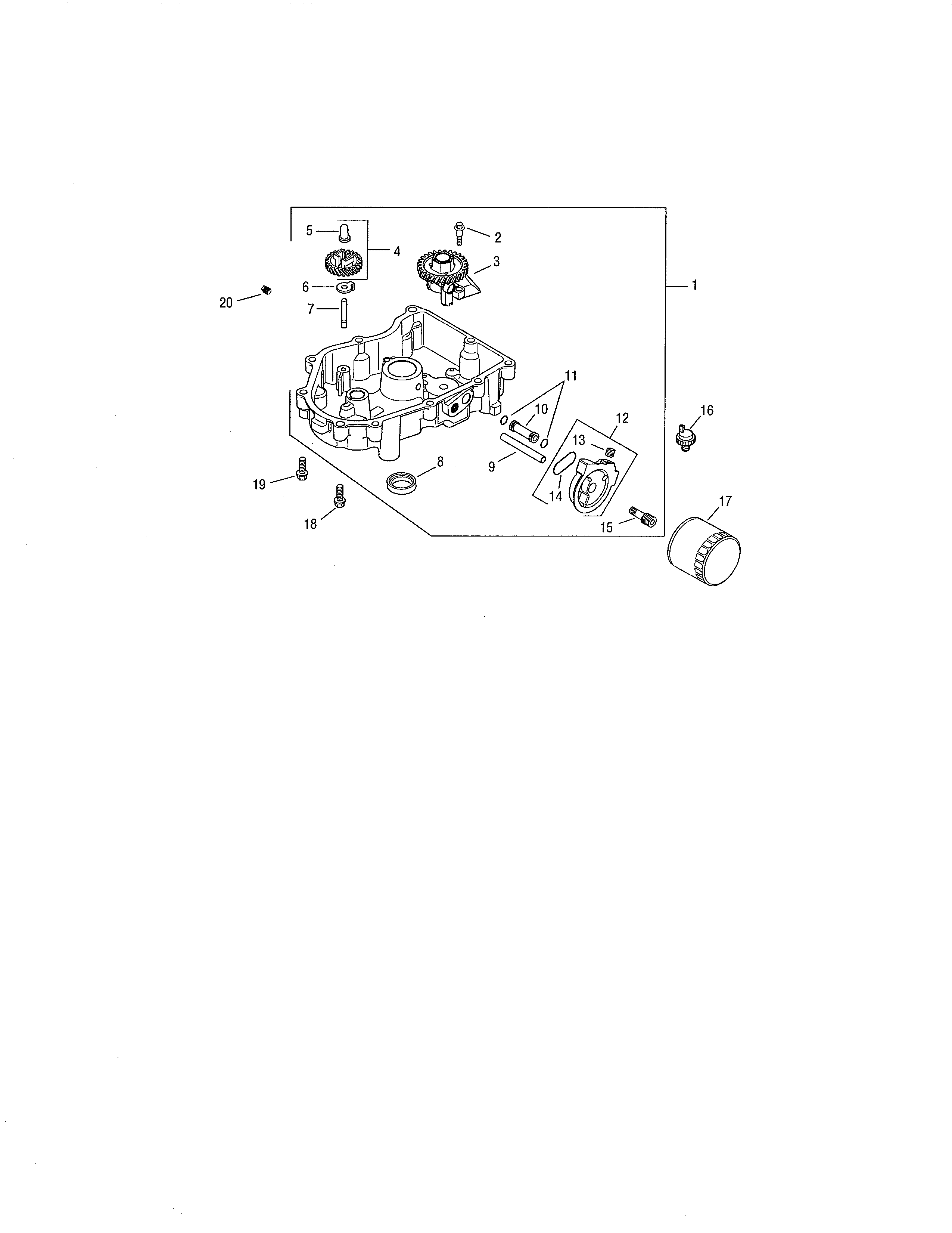 Cub Cadet 13AP11CP756 oil pan/lubrication diagram