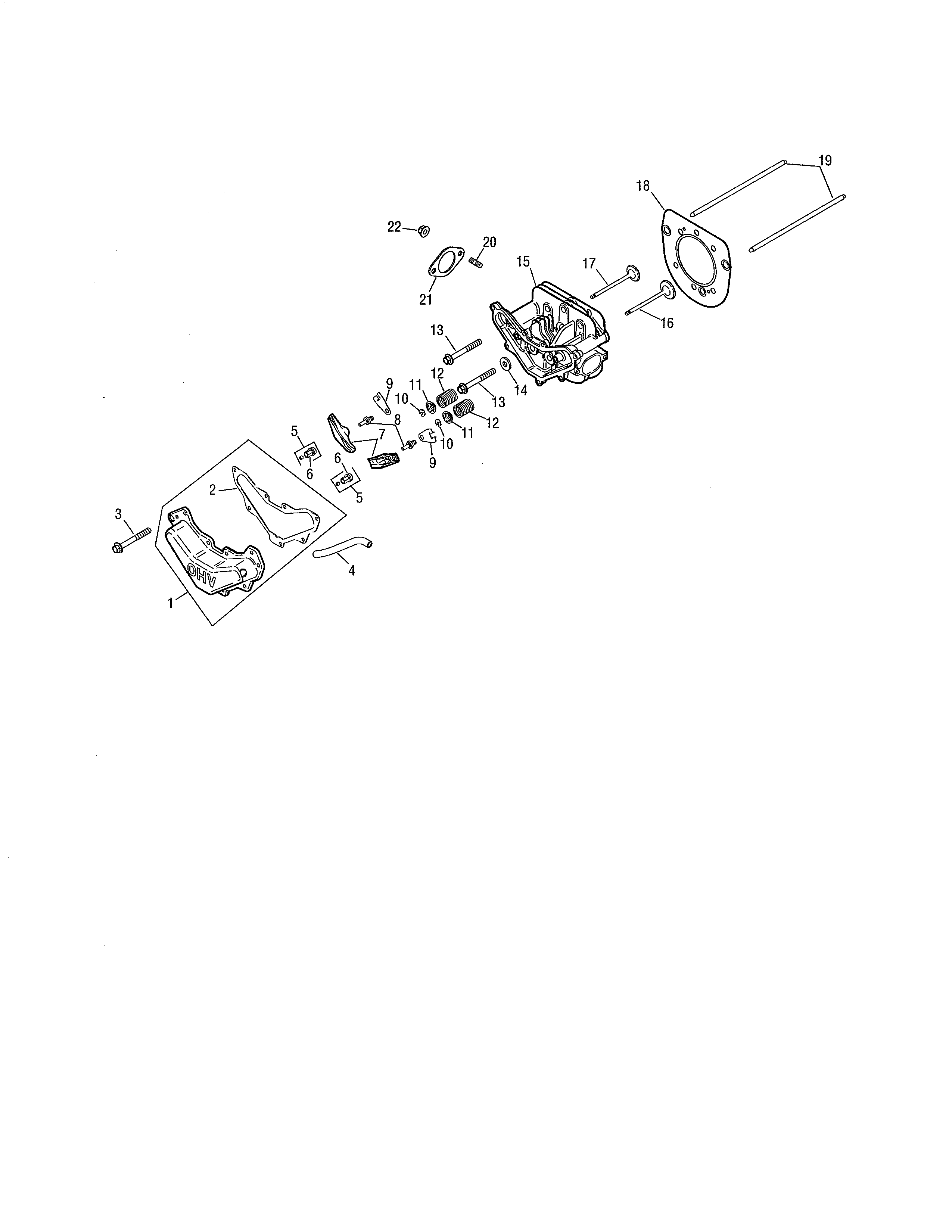 Cub Cadet 13AX11CG756 cylinder head diagram