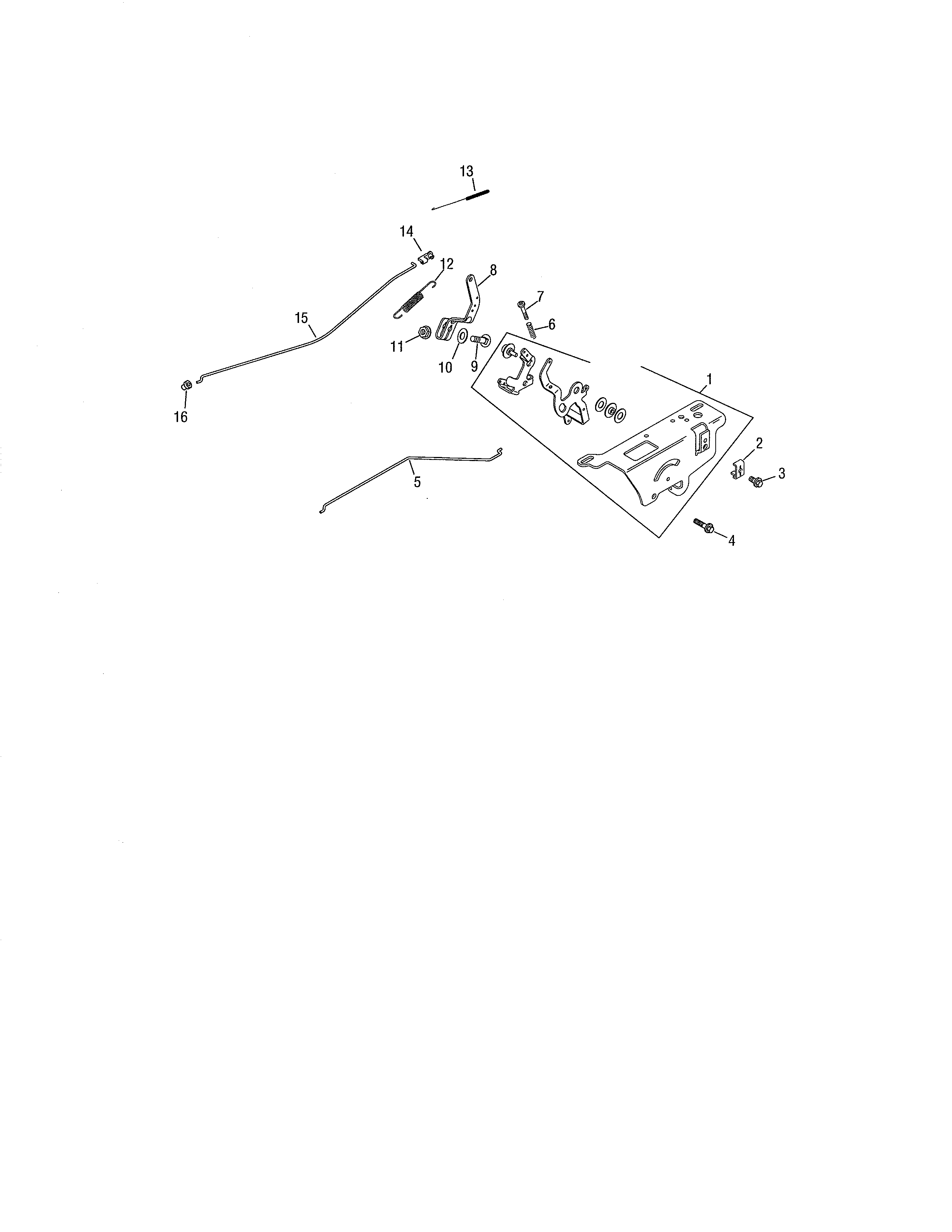 Cub Cadet 13AX11CG756 engine controls diagram