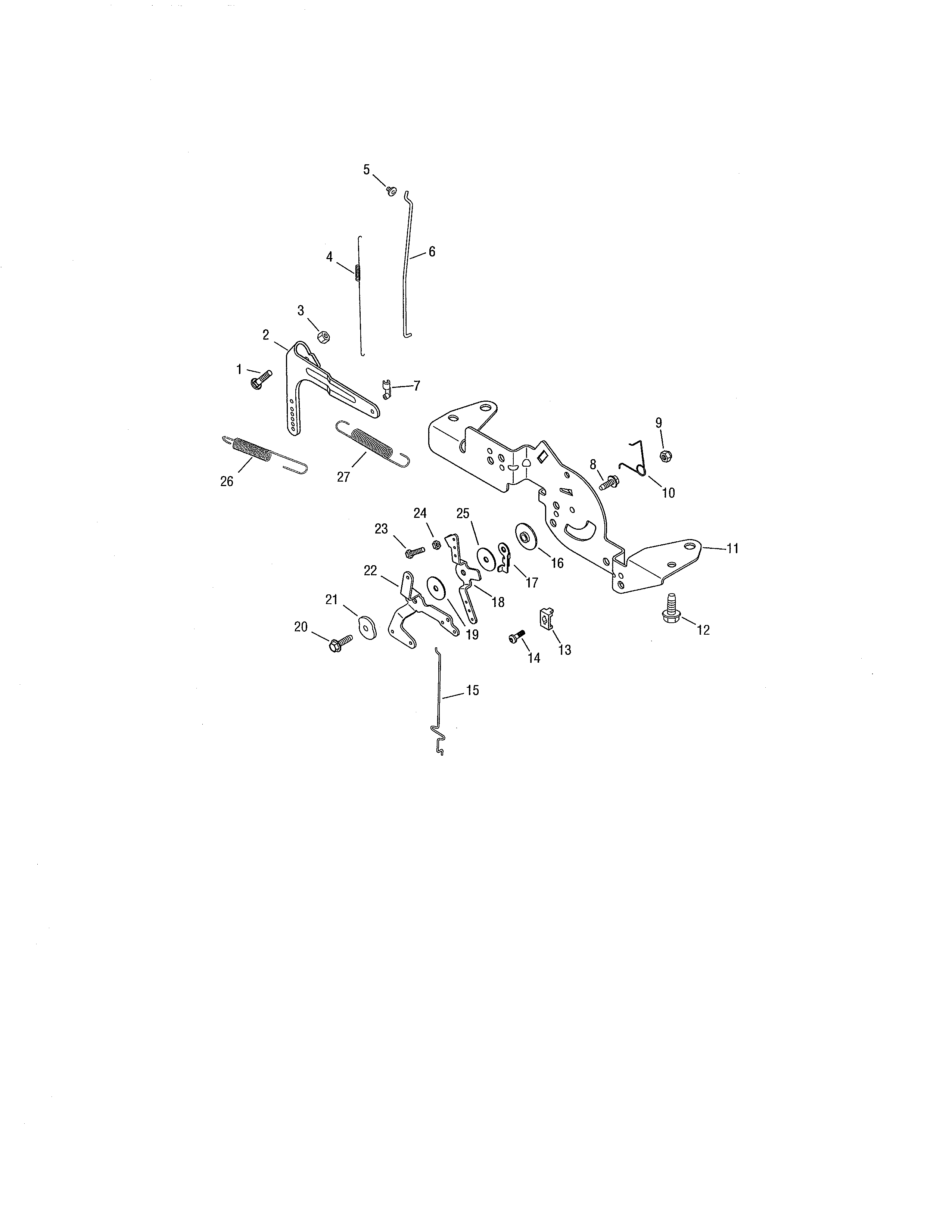 Cub Cadet 13AX11CG756 engine controls diagram