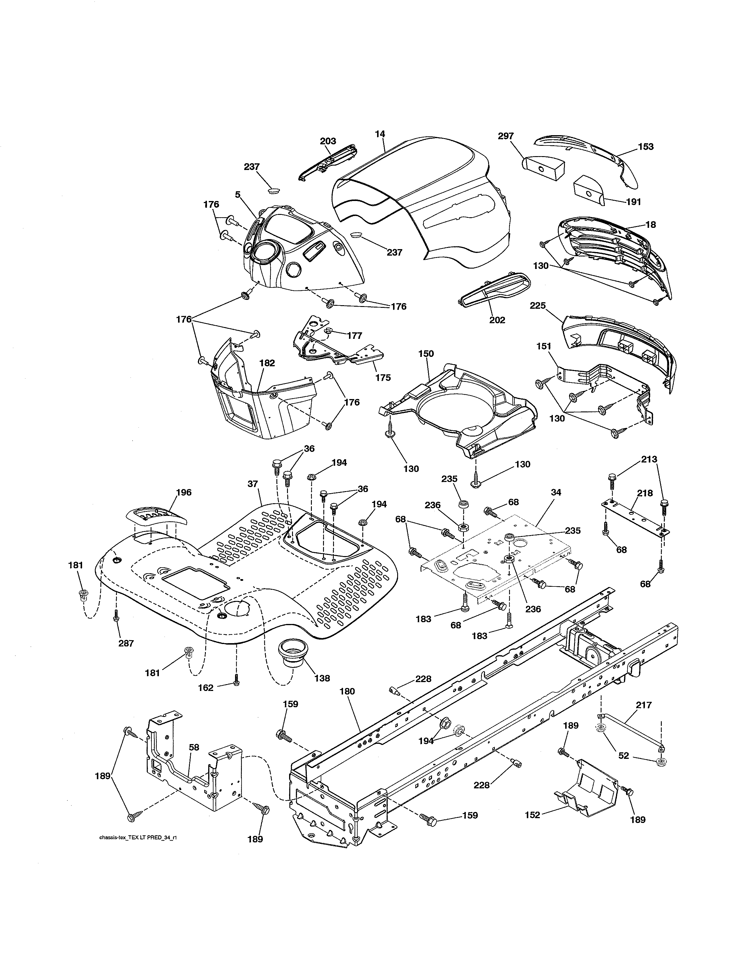 Craftsman 917253642 chassis diagram