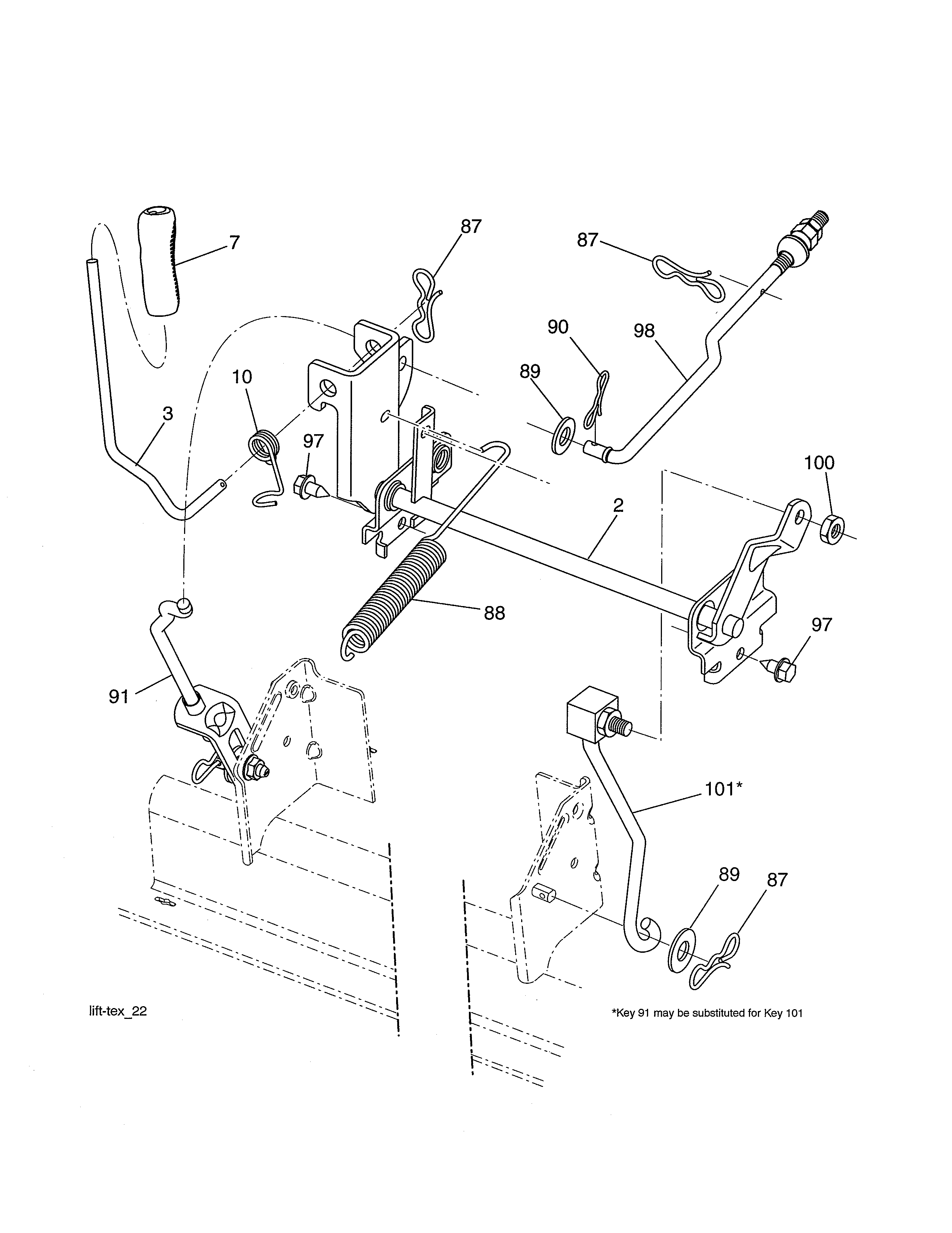 Craftsman 917253642 lift diagram