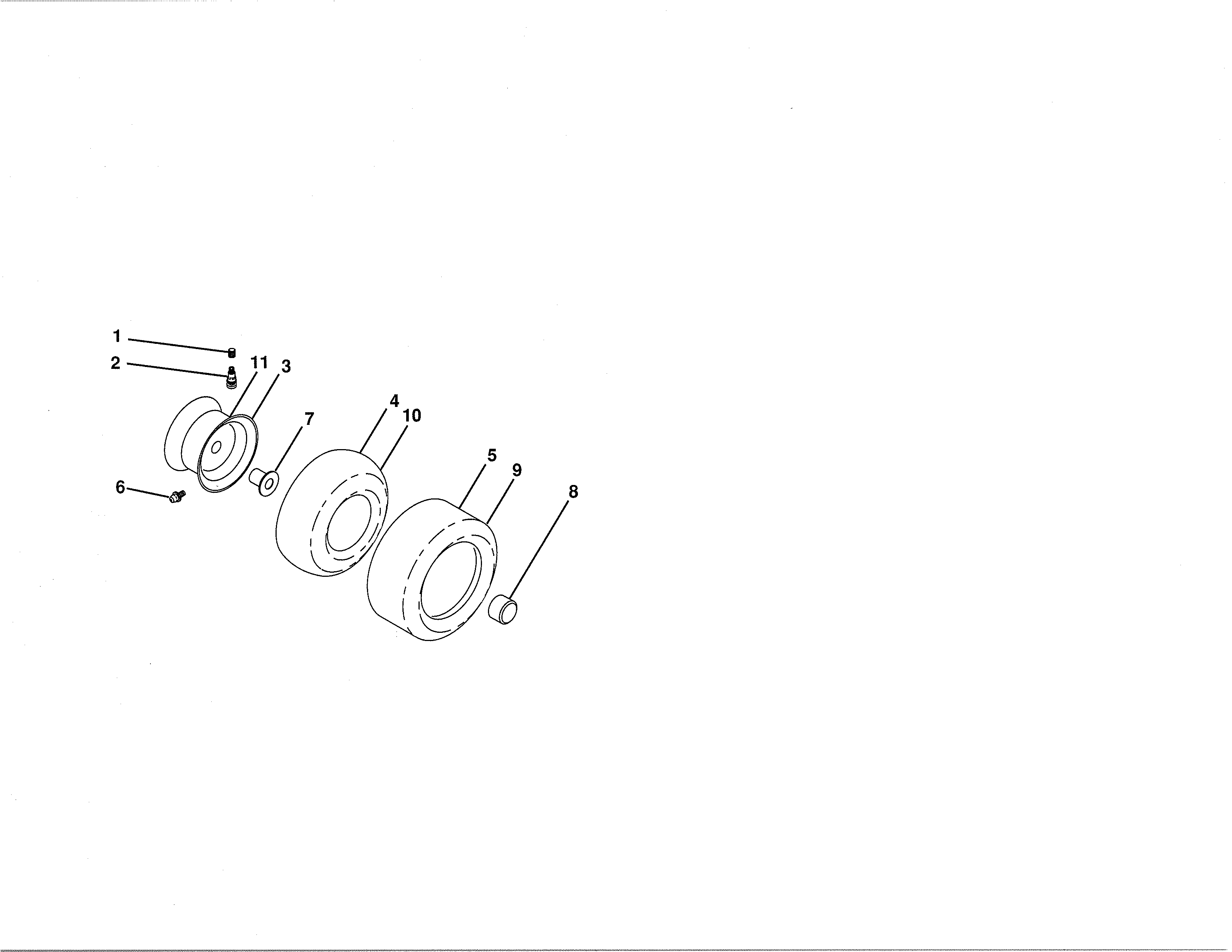 Craftsman 917254032 wheels & tires diagram