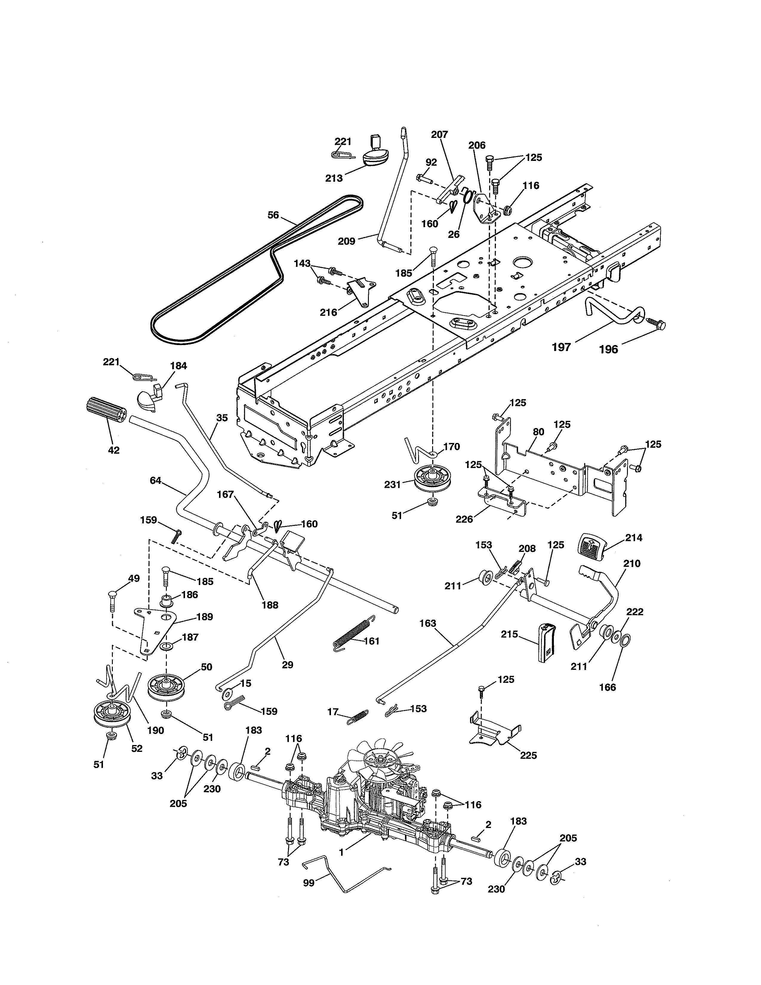 Craftsman 917254061 drive diagram