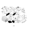 Craftsman 917374544 engine/housing/handle diagram