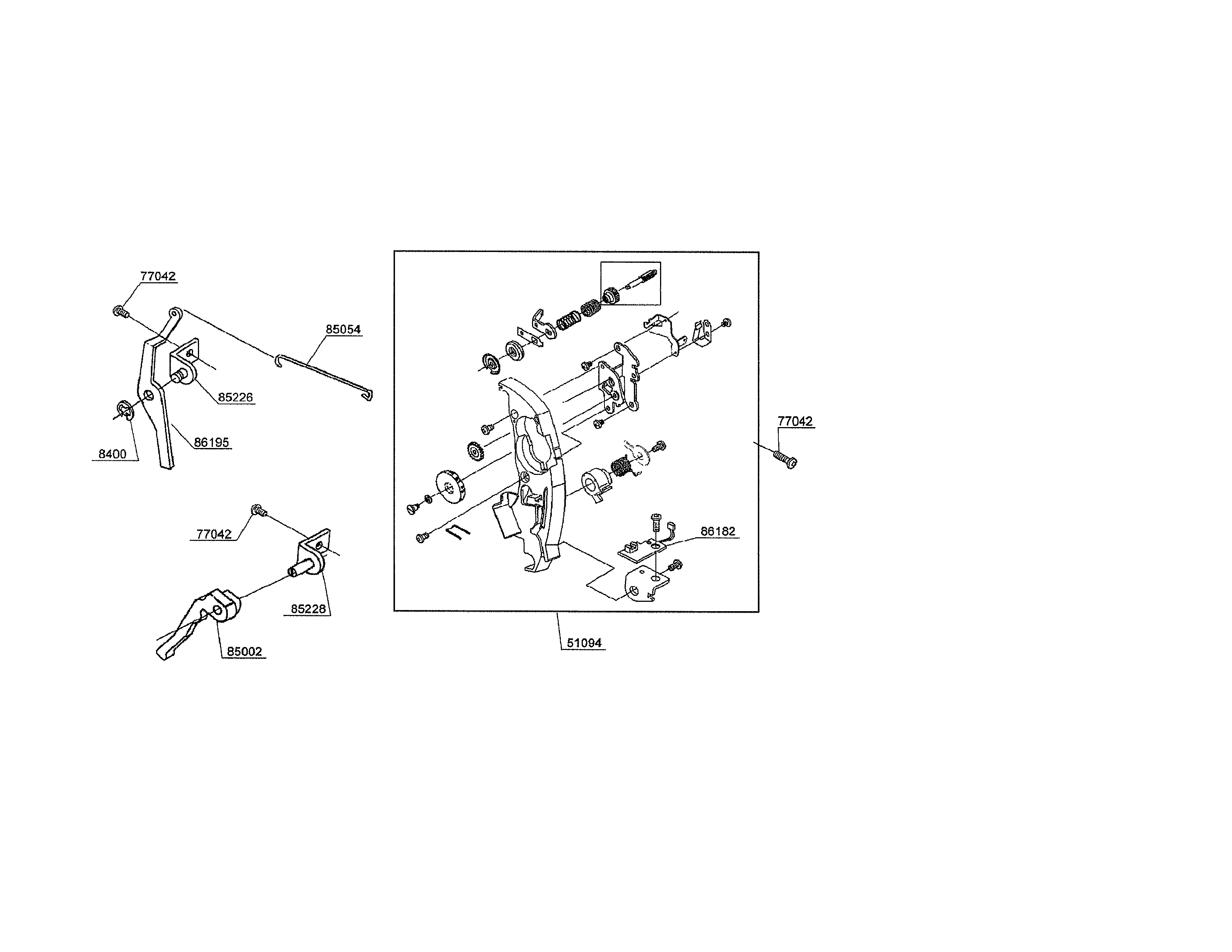 Singer CE-350 thread guide plate diagram