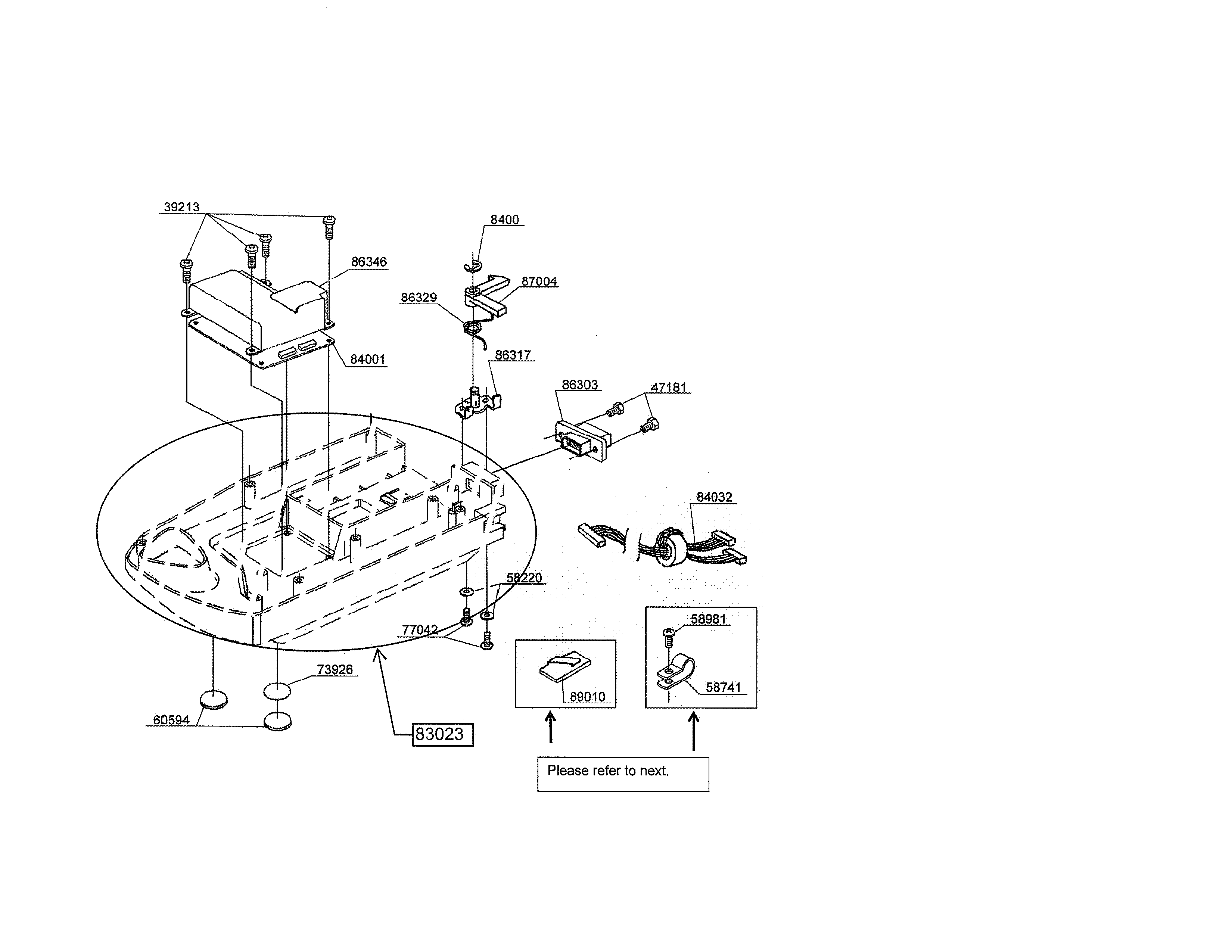 Singer CE-350 harness/connector diagram