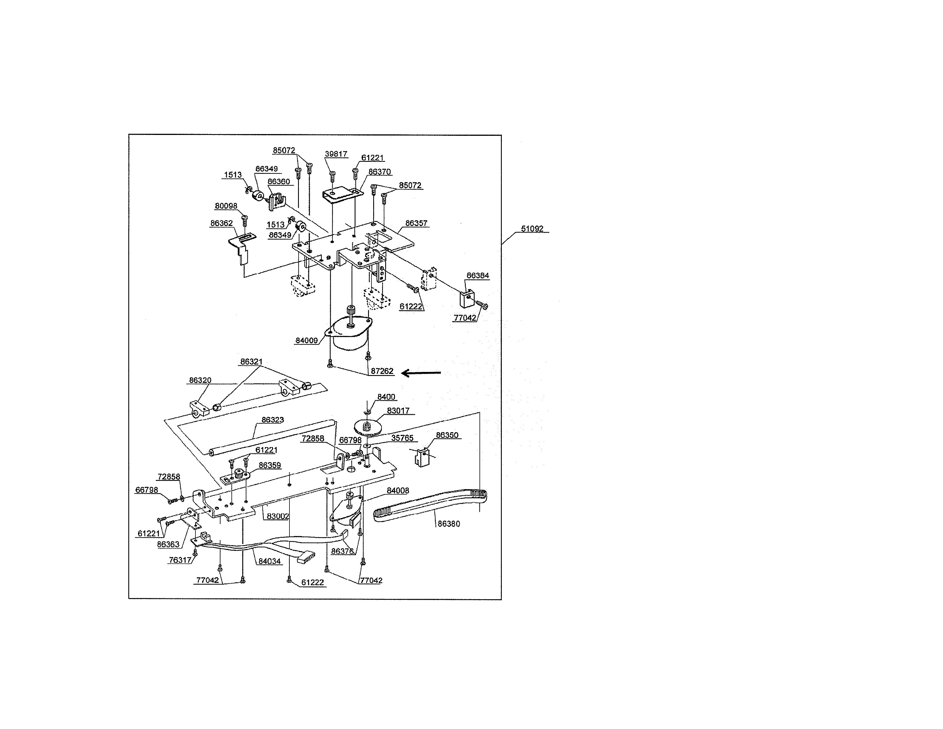 Singer CE-350 x-unit diagram