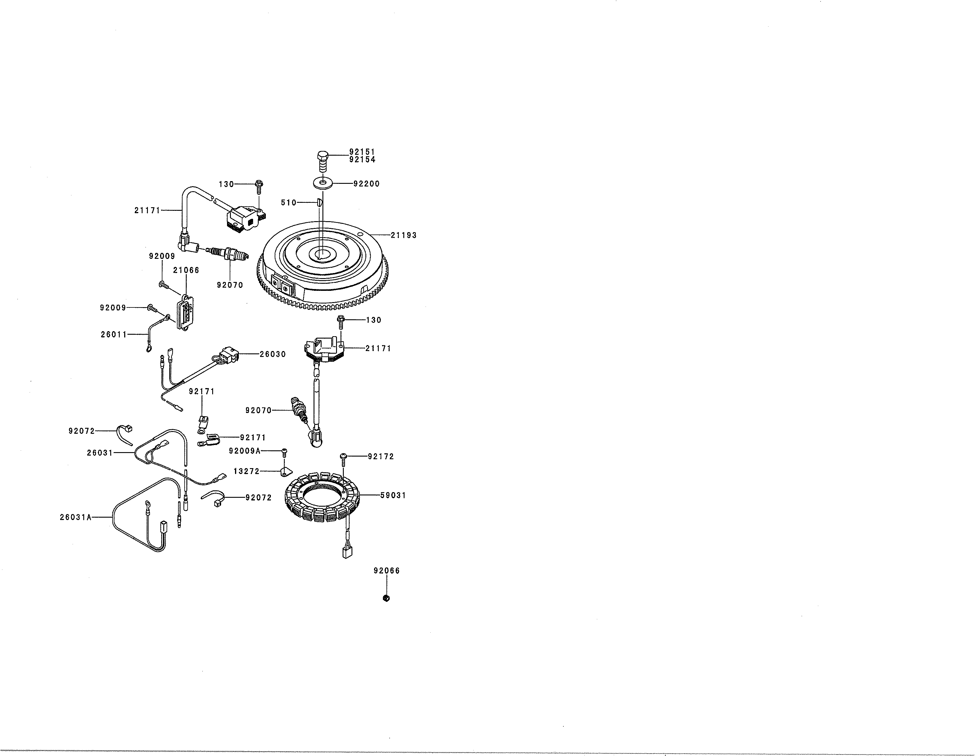 Dixon D26KH54 (96046001300) electric-equipment diagram