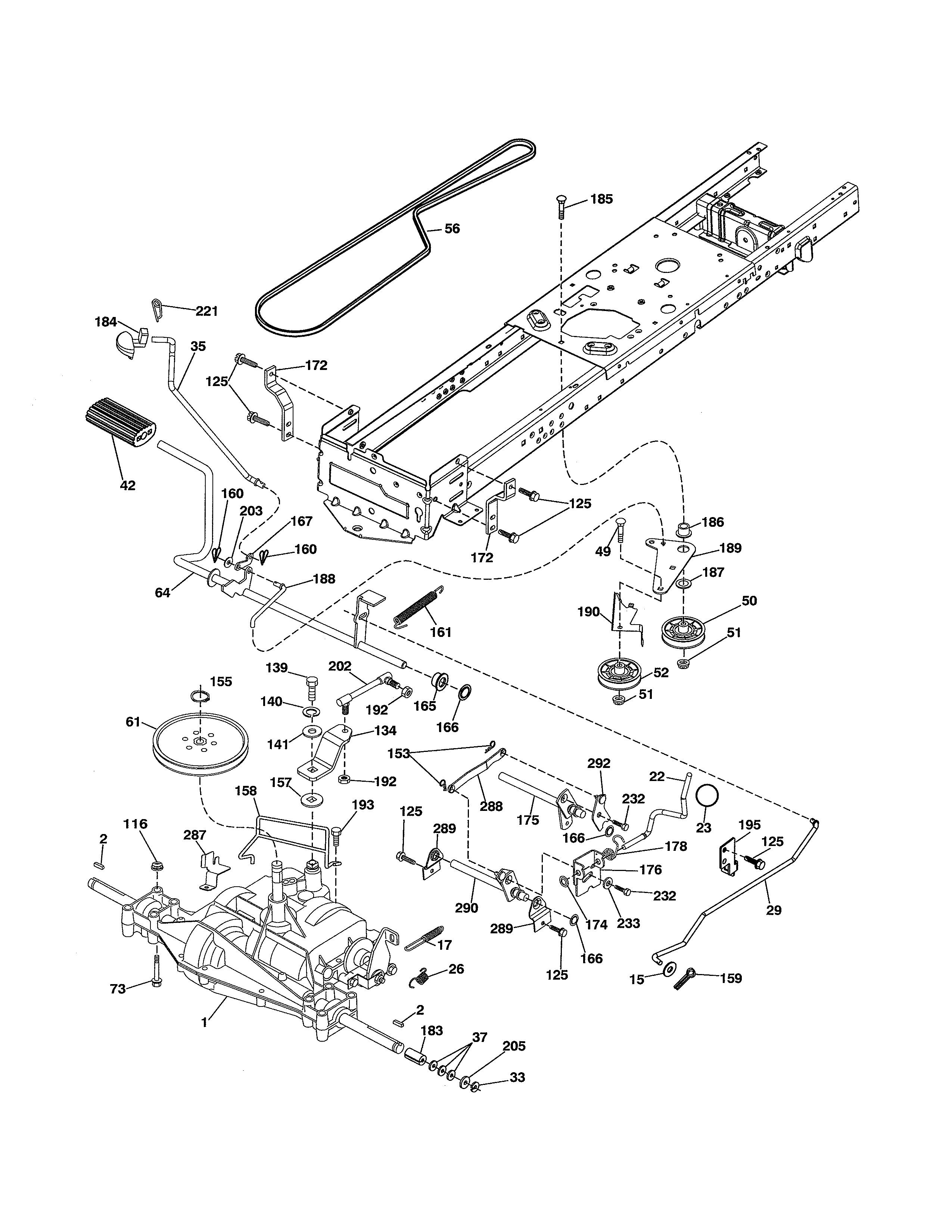 Husqvarna 917280020 drive diagram
