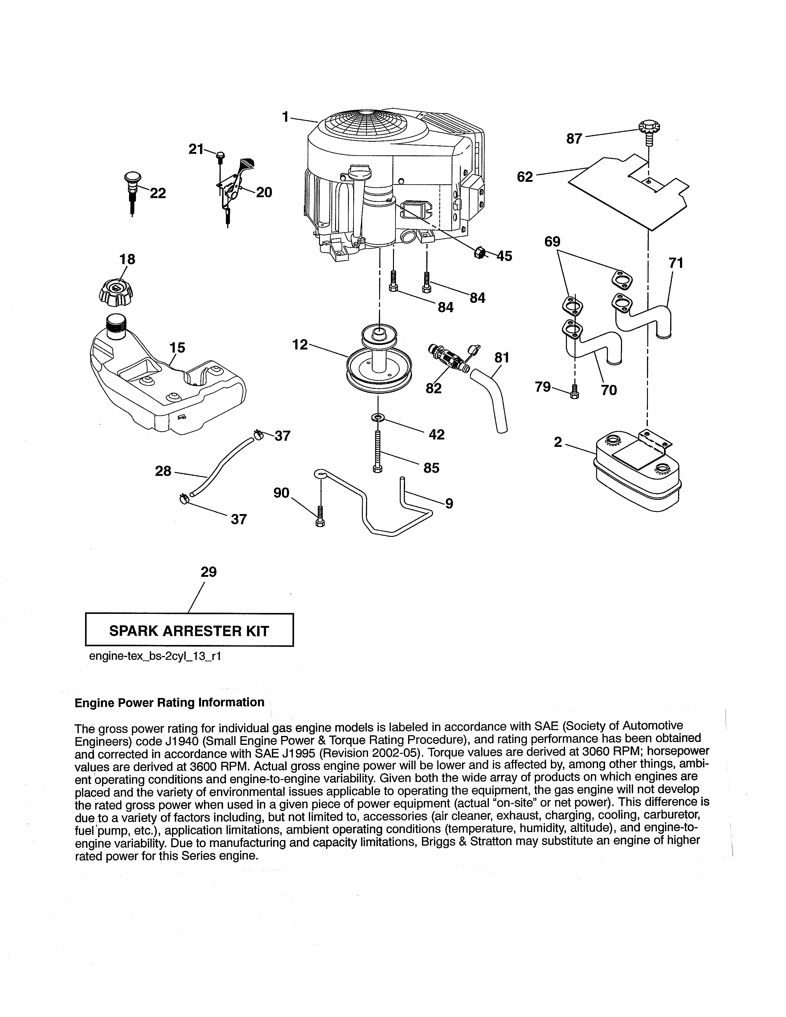 Craftsman 917254131 engine diagram