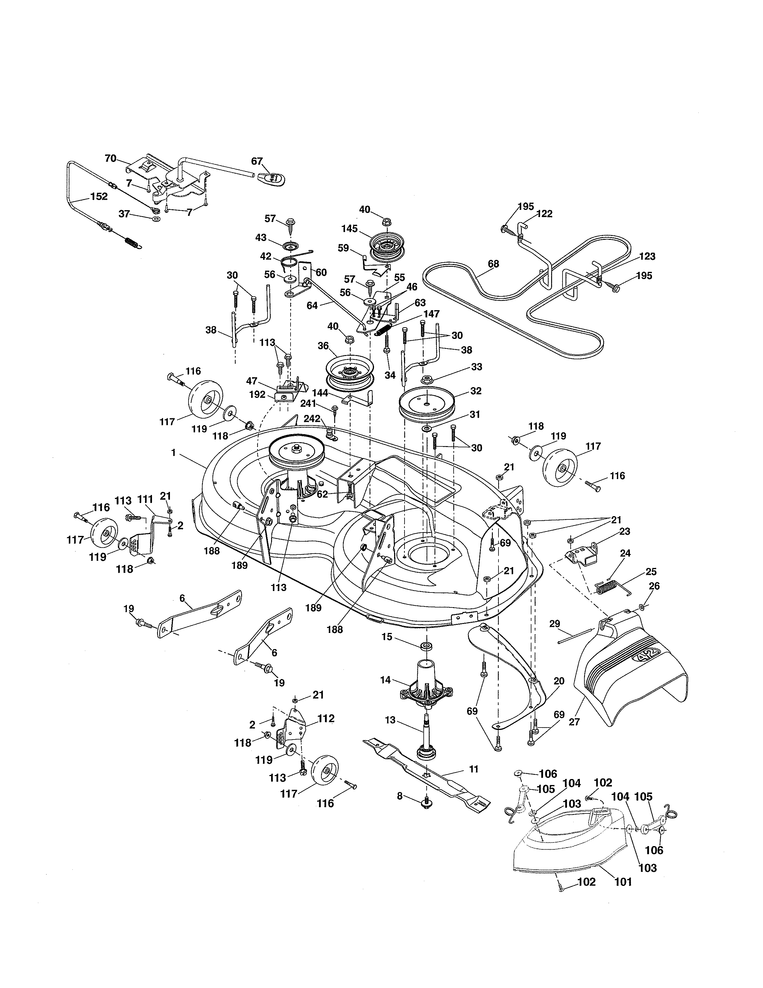 Craftsman 917254131 mower diagram
