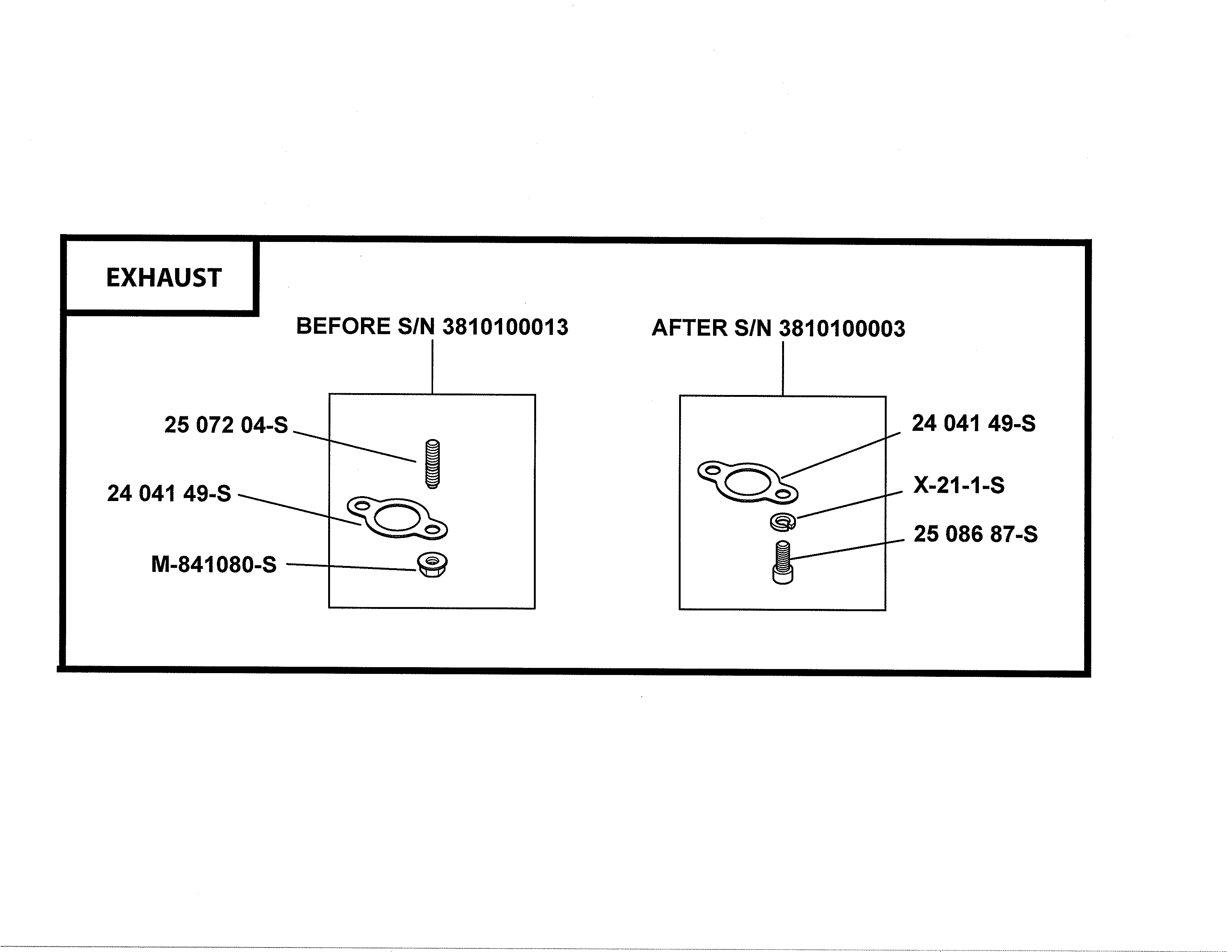 Ariens 93604300 exhaust diagram