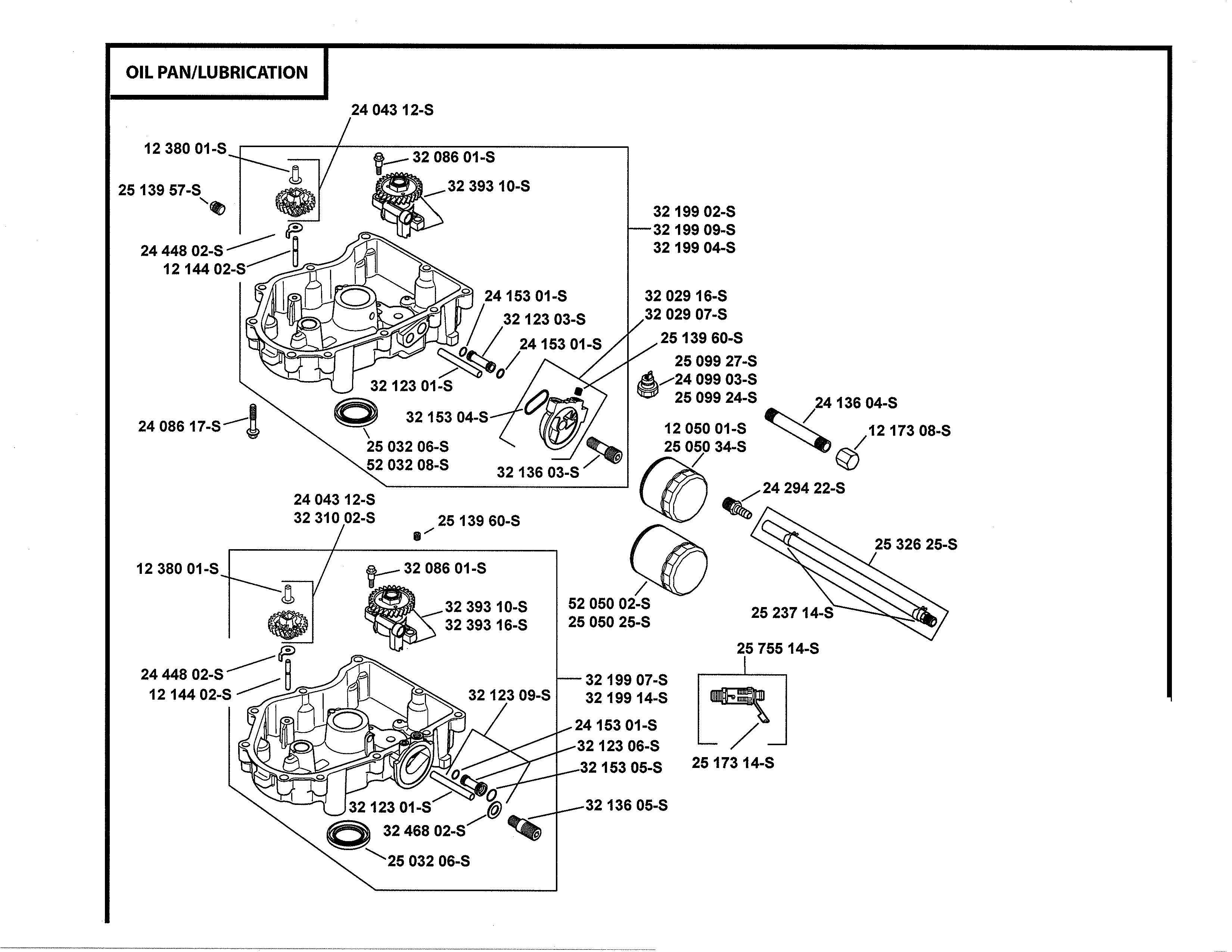 Dixon 96046002000 oil pan/lubrication diagram