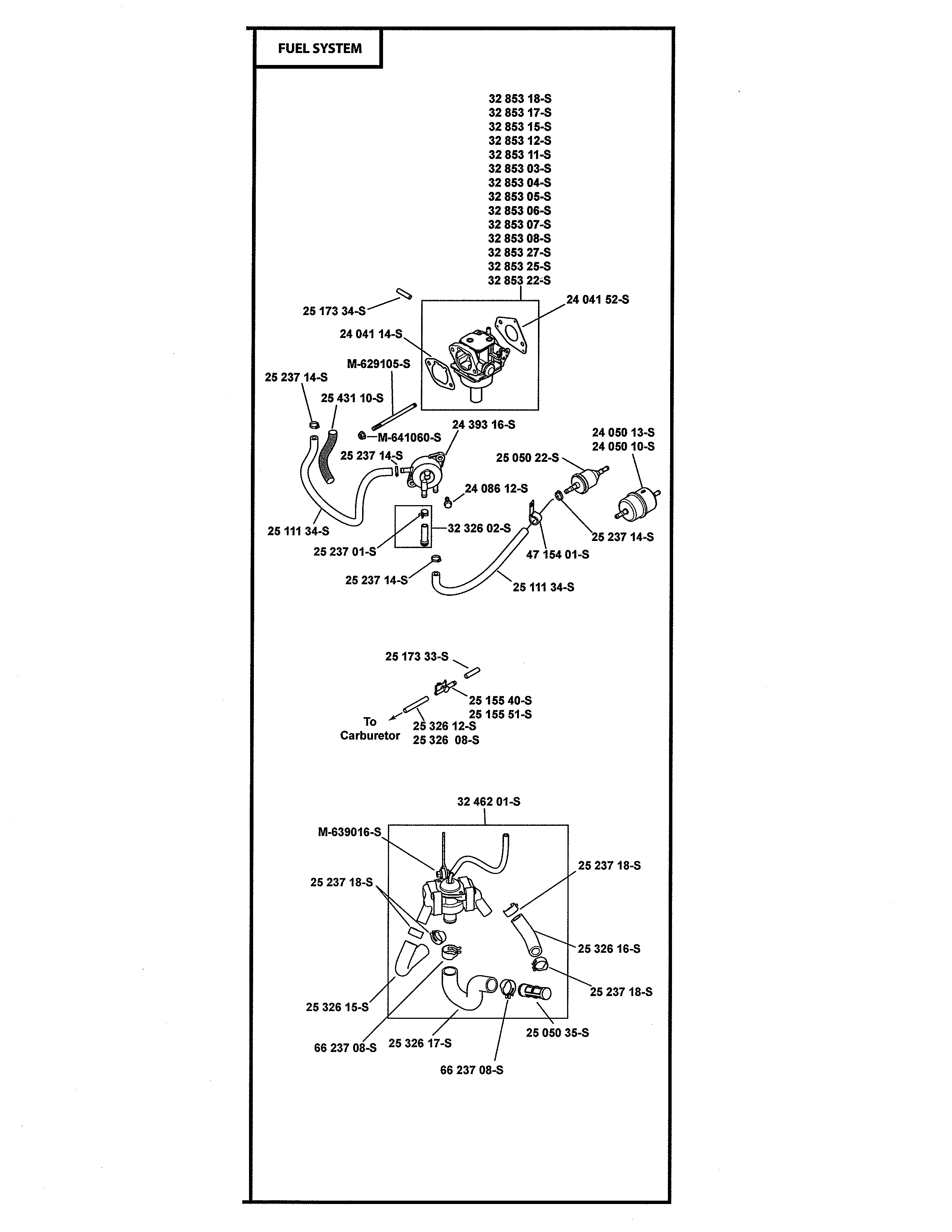 Dixon 96046002000 fuel system diagram