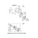 Briggs & Stratton 030467-0 rewind starter/blower housing diagram