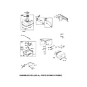 Briggs & Stratton 030467-0 fuel tank/control bracket diagram