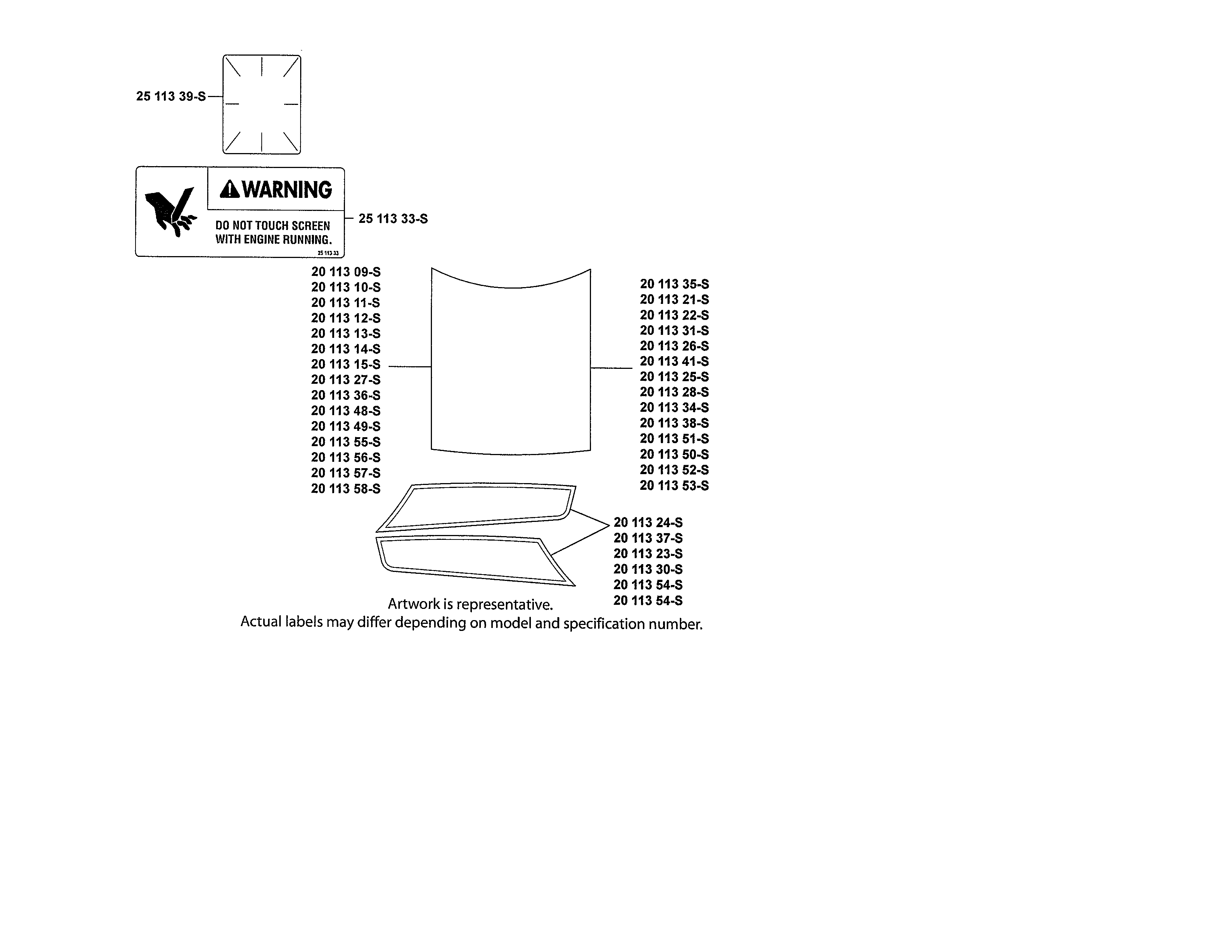 Husqvarna YTH20K46-917240461 decals diagram
