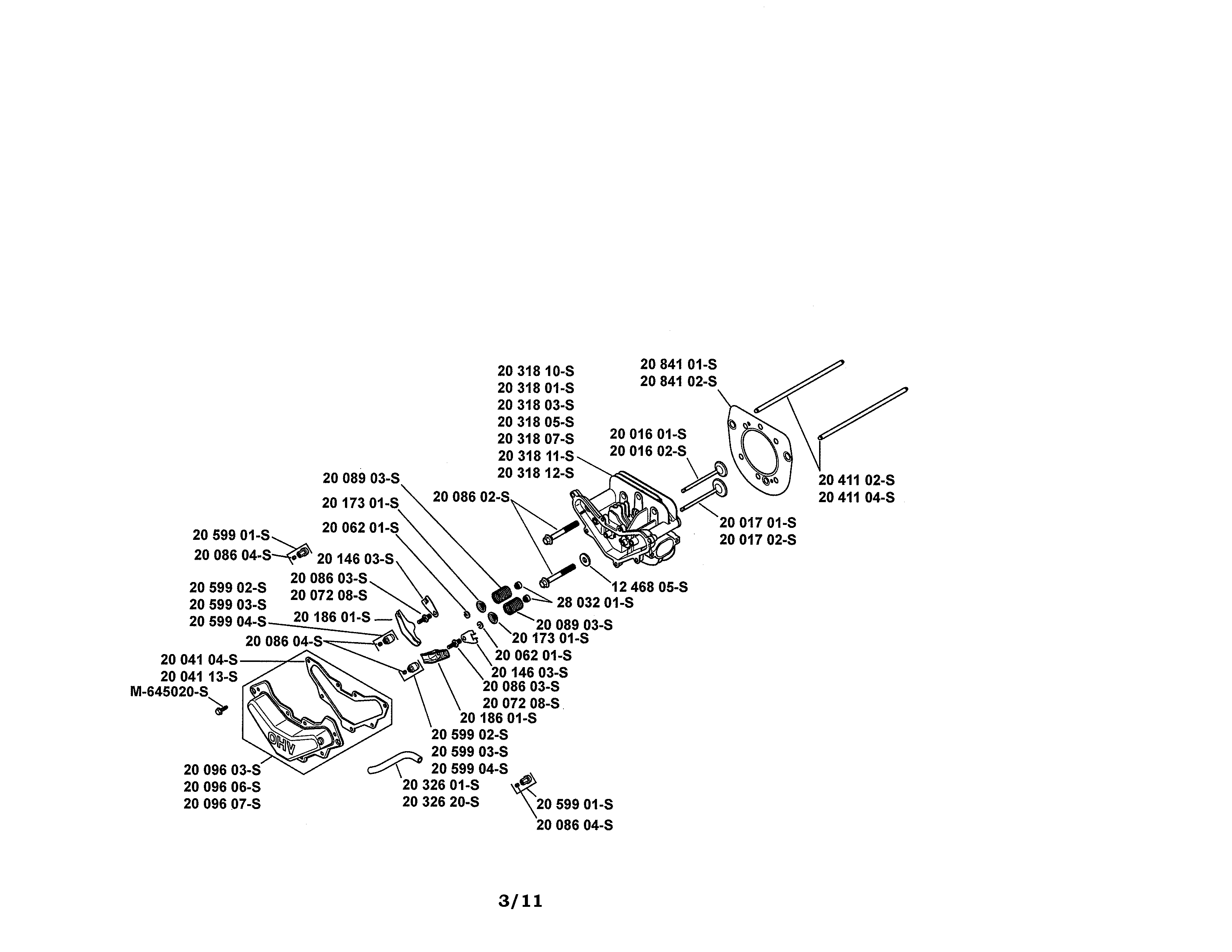 Craftsman 917288533 head/valve/breather diagram
