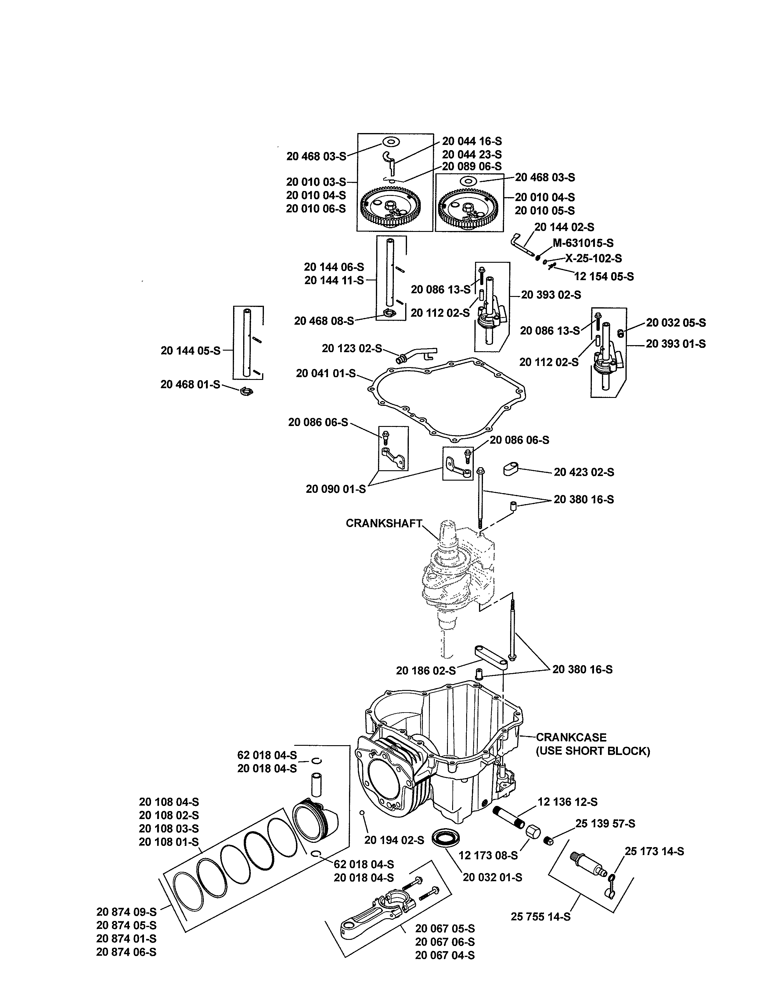 Craftsman 917288533 crankcase diagram
