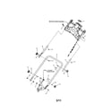 Snapper 7800707 handle & controls (manual start) diagram