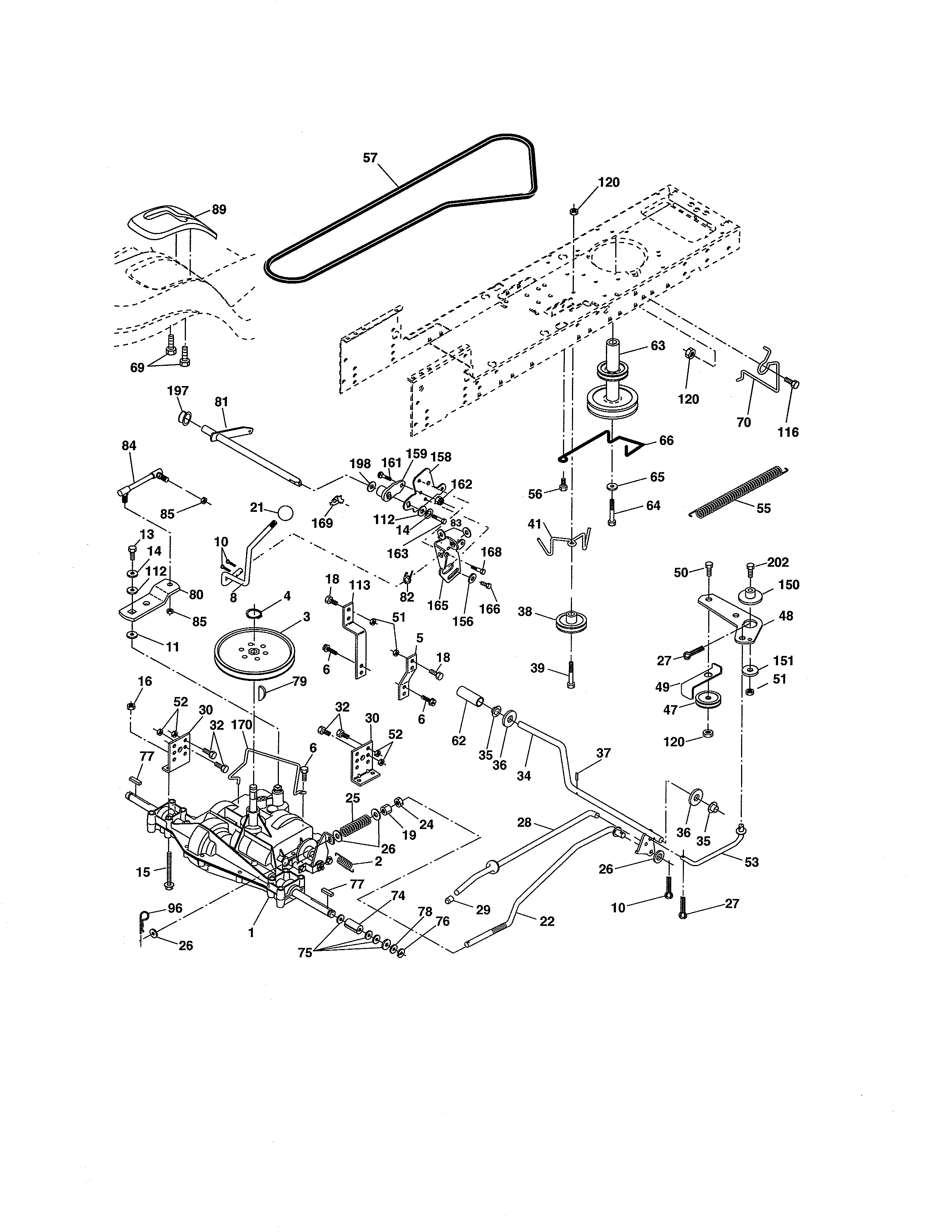 Craftsman 917254701 ground drive diagram