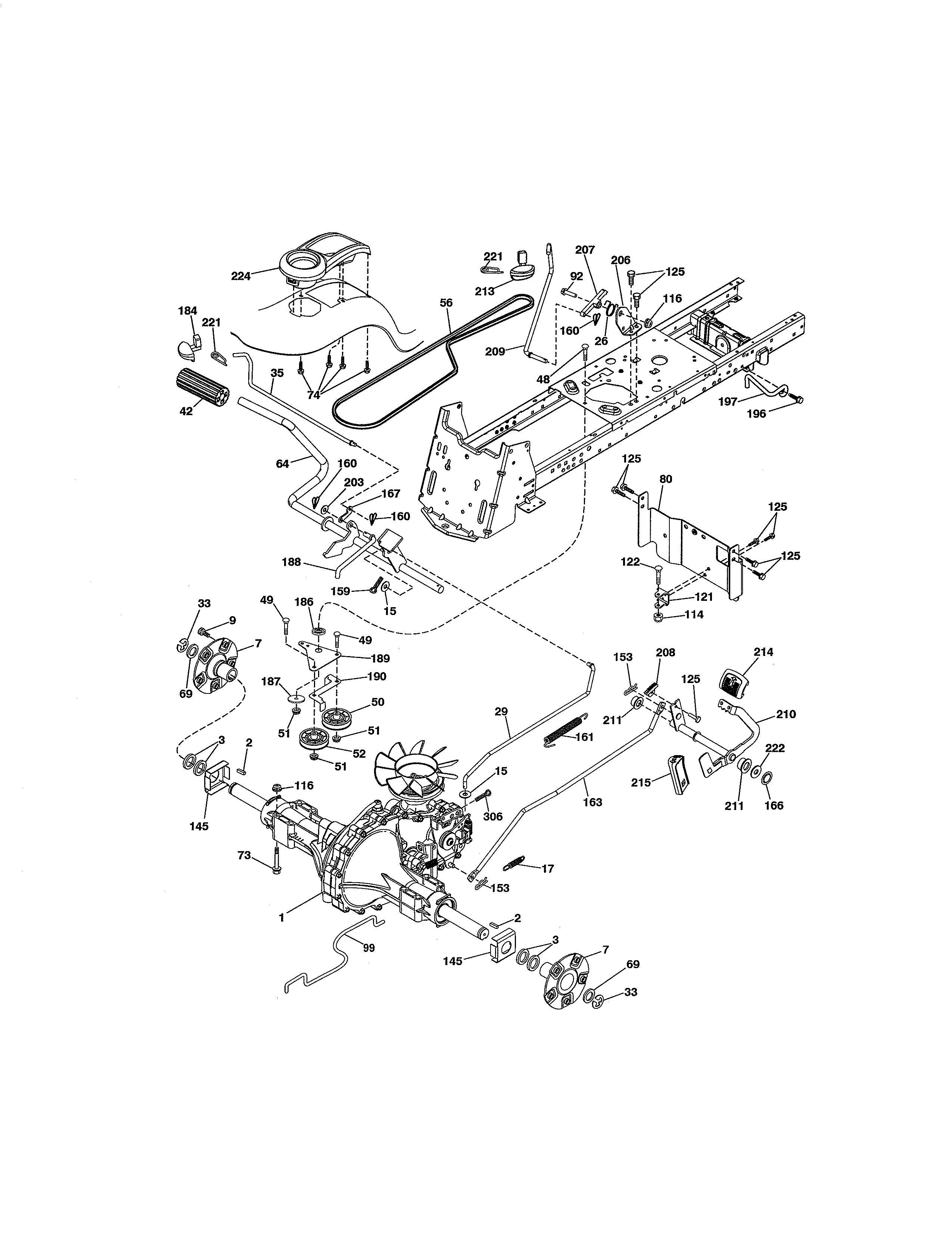 Craftsman 917288611 ground drive diagram