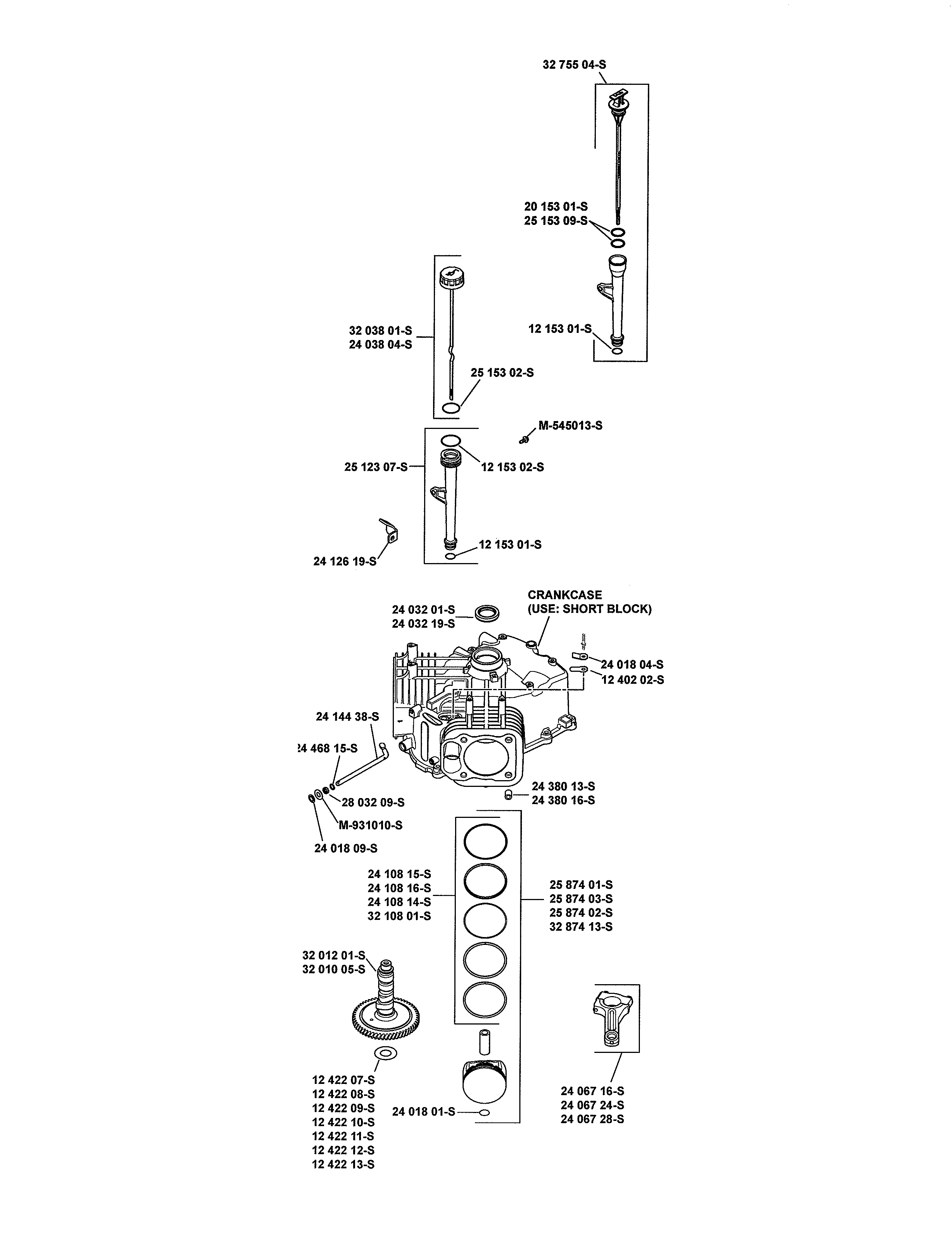 Craftsman 917288612 crankcase diagram