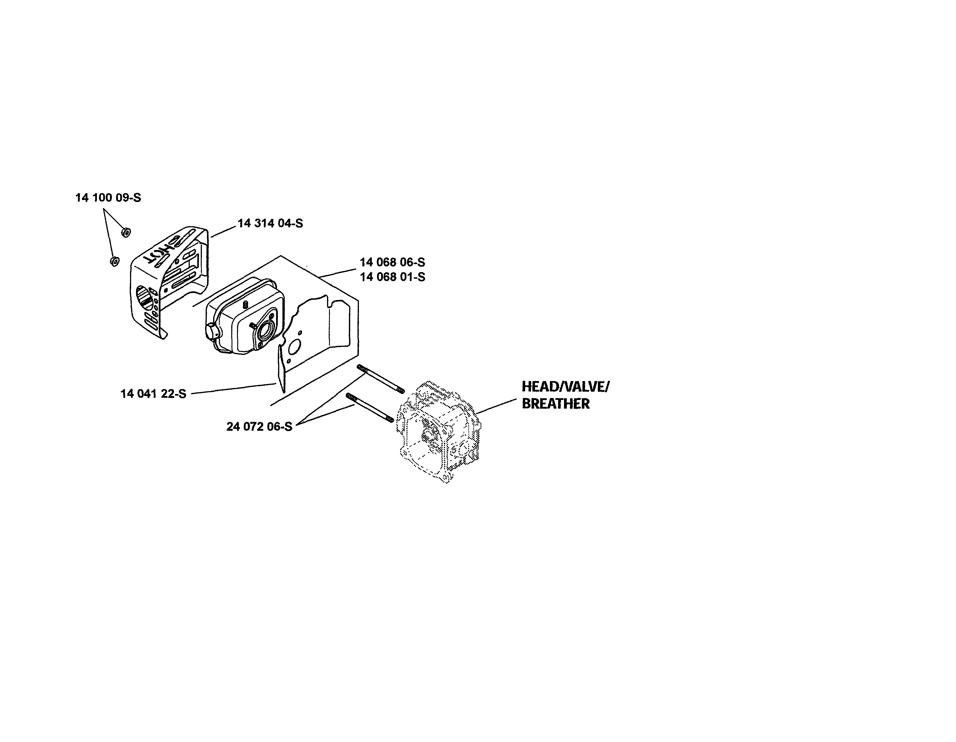Husqvarna 917379130 exhaust diagram