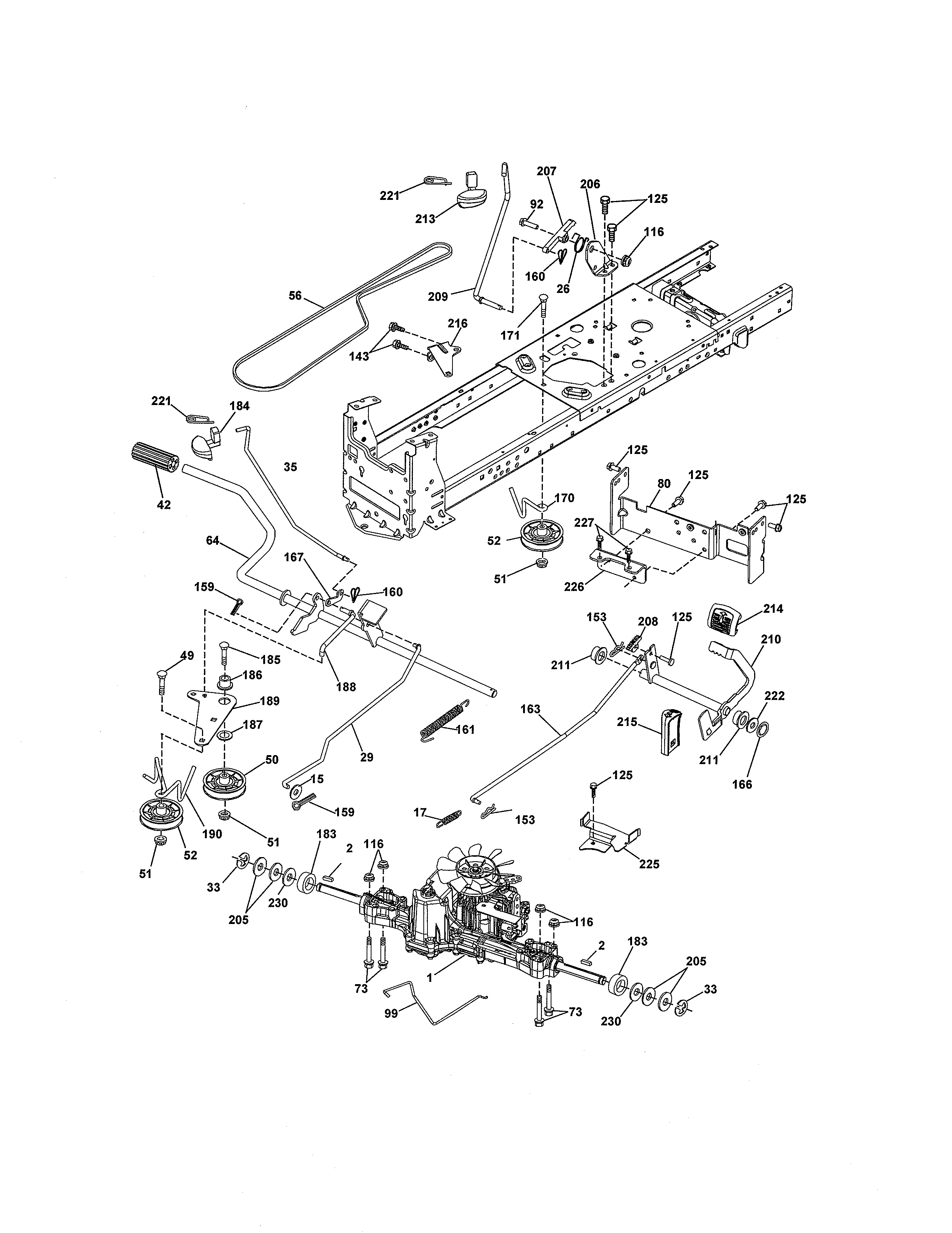 Craftsman 917288661 ground drive diagram
