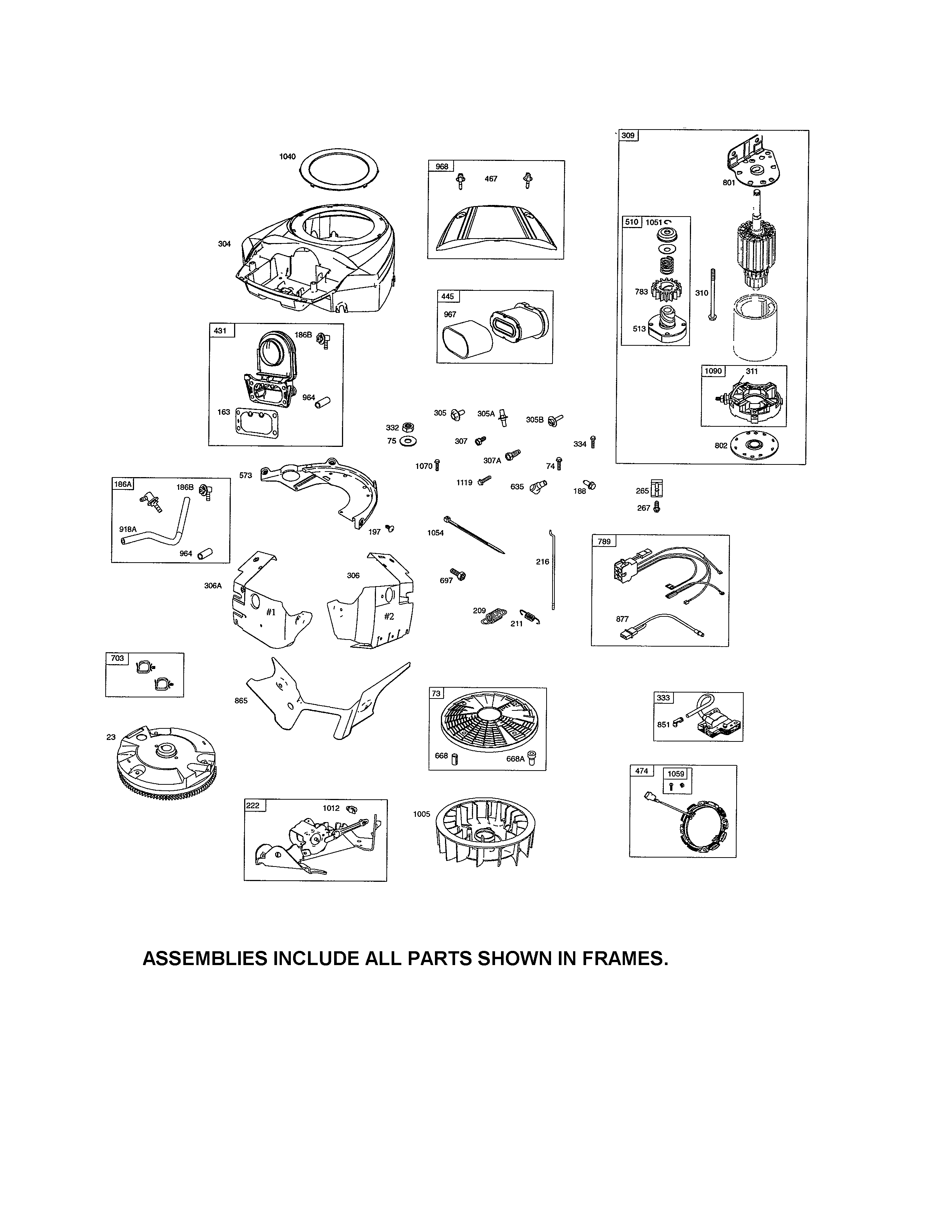 Craftsman 917288660 motor starter/alternator diagram