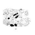 Craftsman 917374105 engine/housing/handle diagram