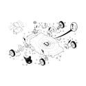 Craftsman 917374105 drive control/gear case/wheels diagram