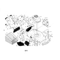 Craftsman 917374543 engine/housing/handle diagram