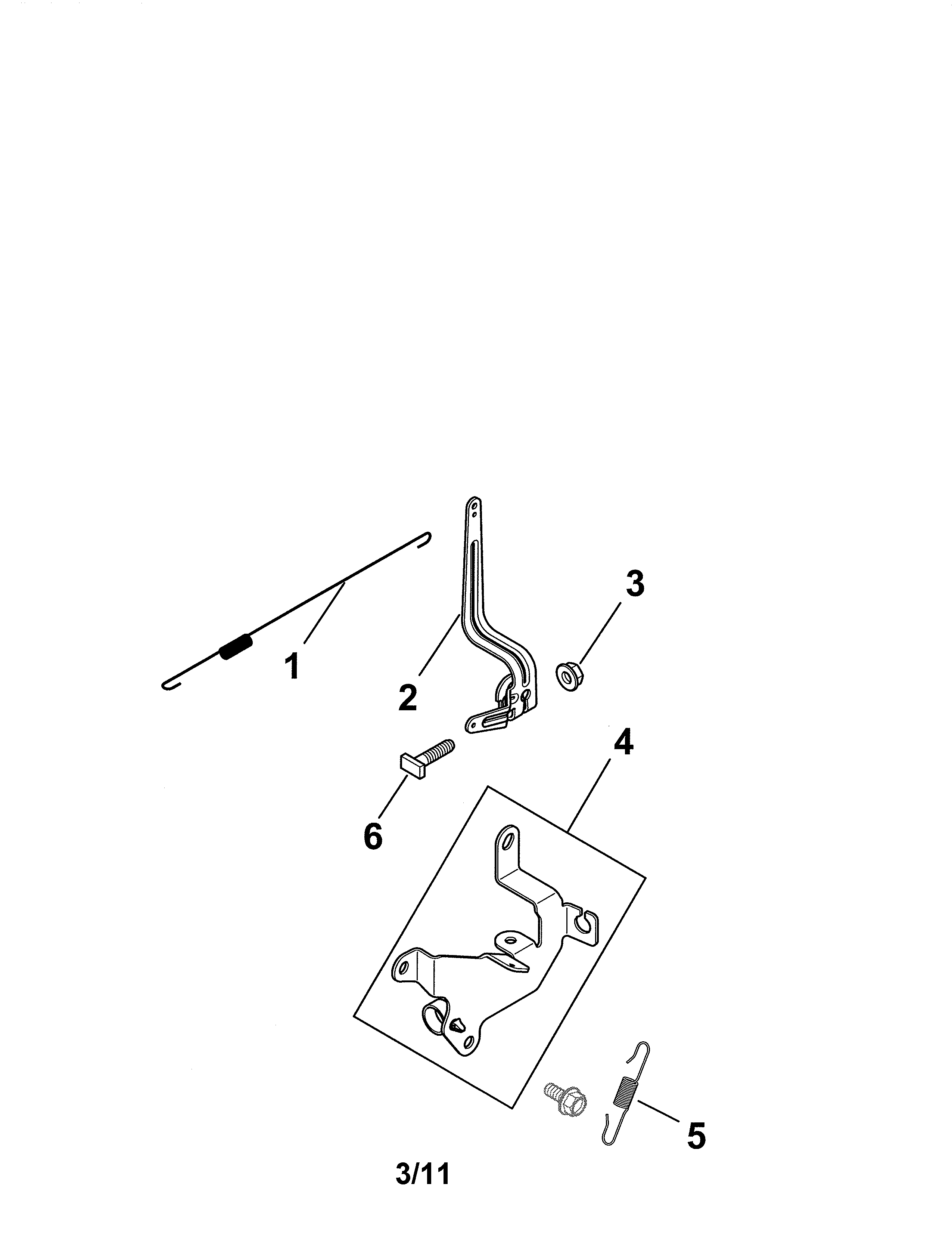Yard Pro 917371580 engine controls diagram