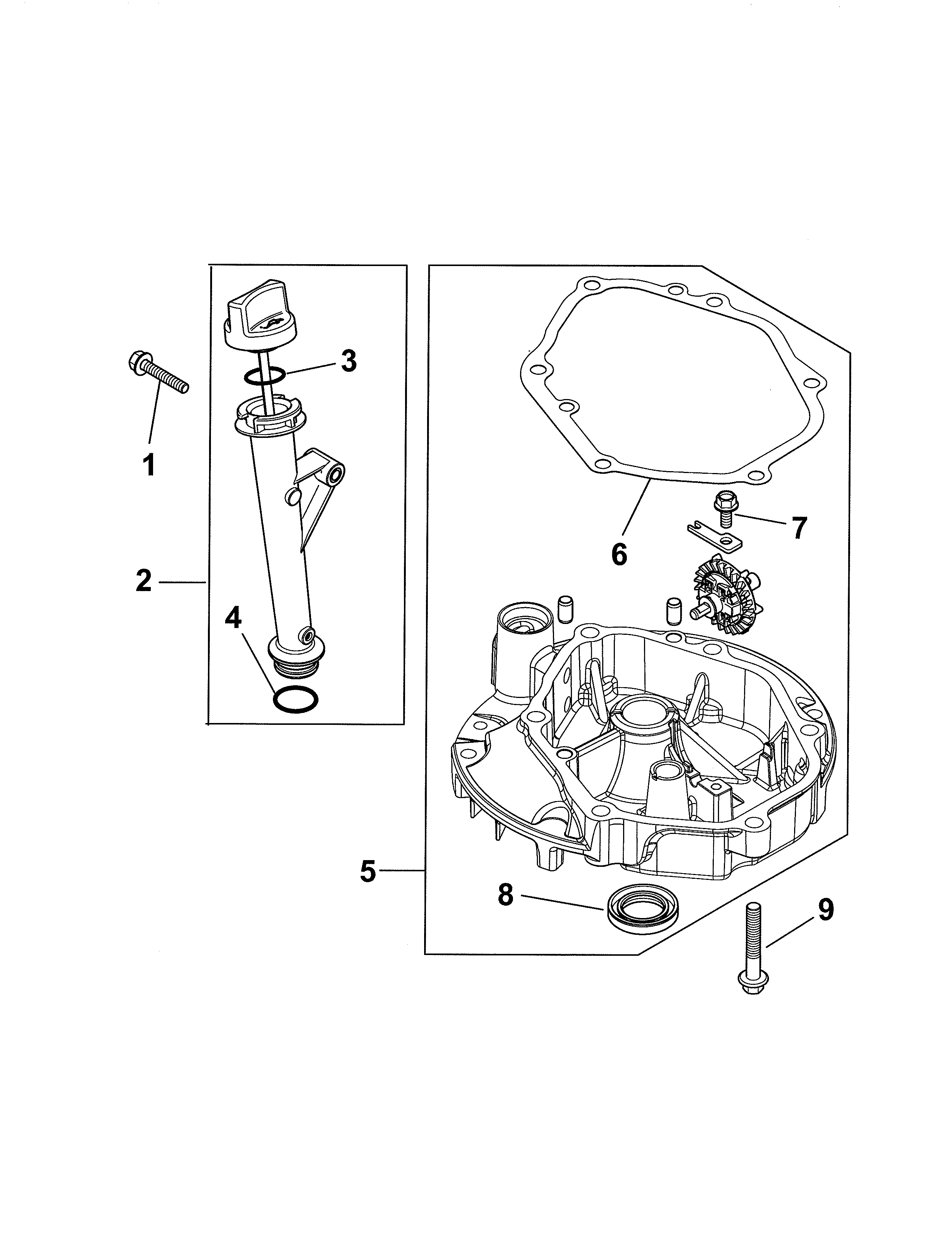 Yard Pro 917371580 oil pan/lubrication diagram