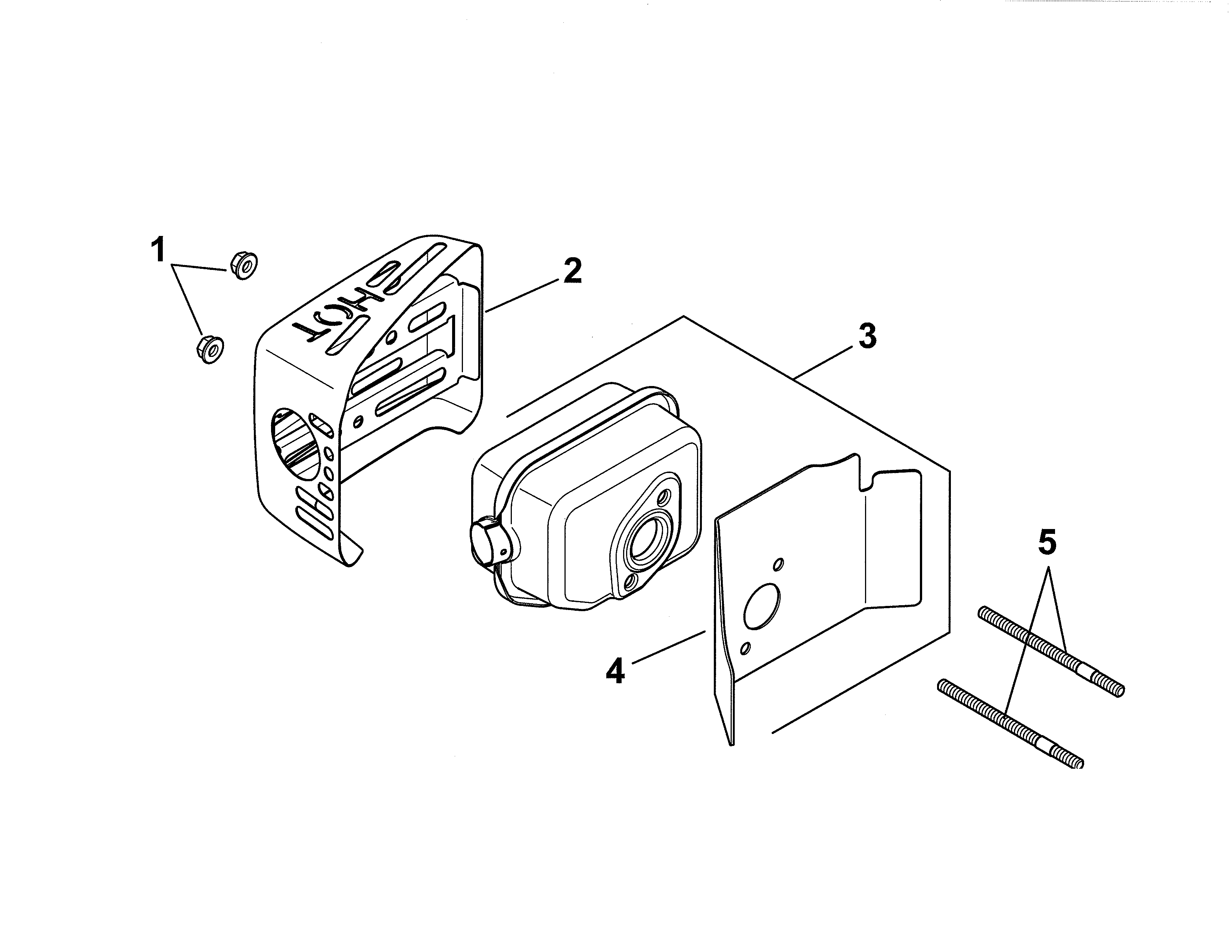 Yard Pro 917371580 exhaust diagram