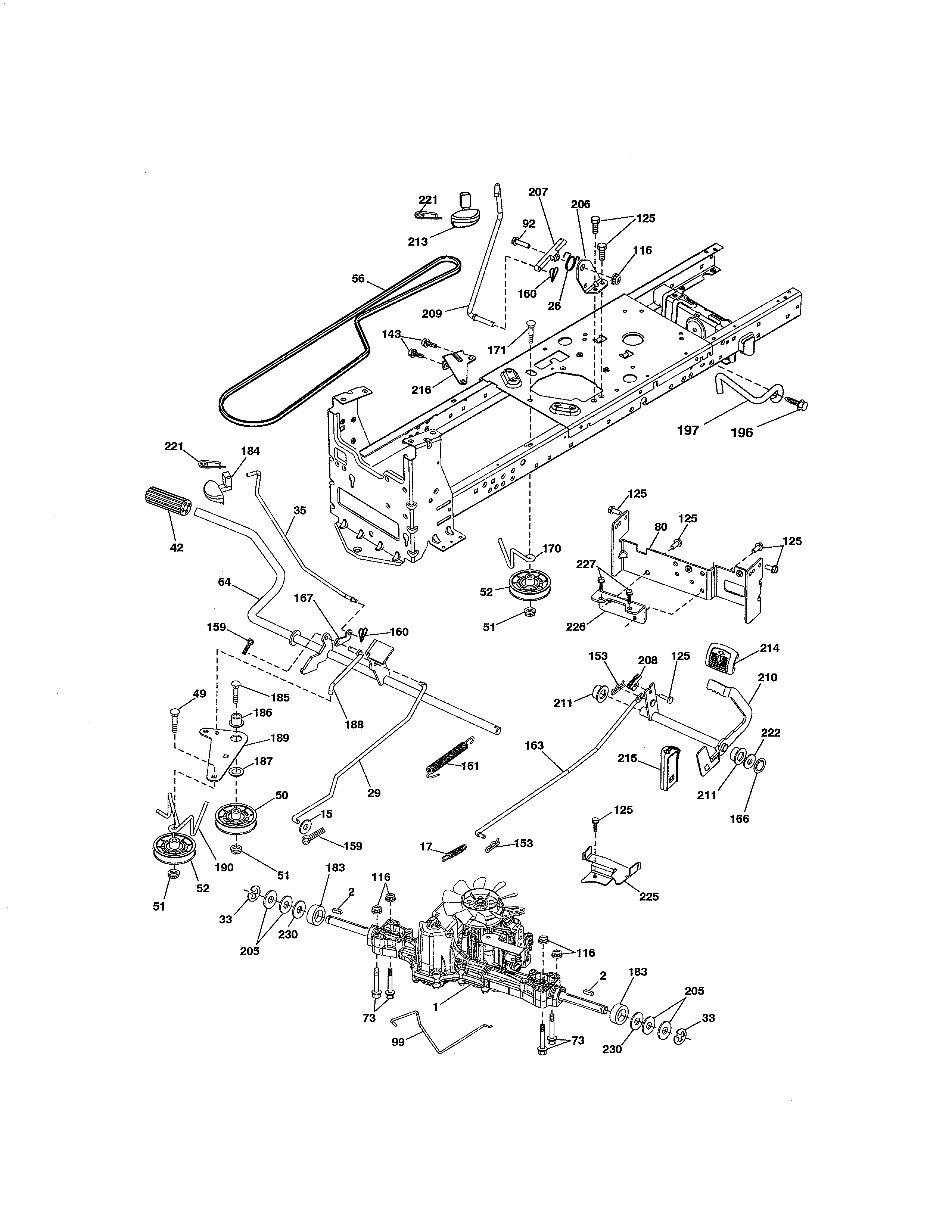 Craftsman 917288660 ground drive diagram