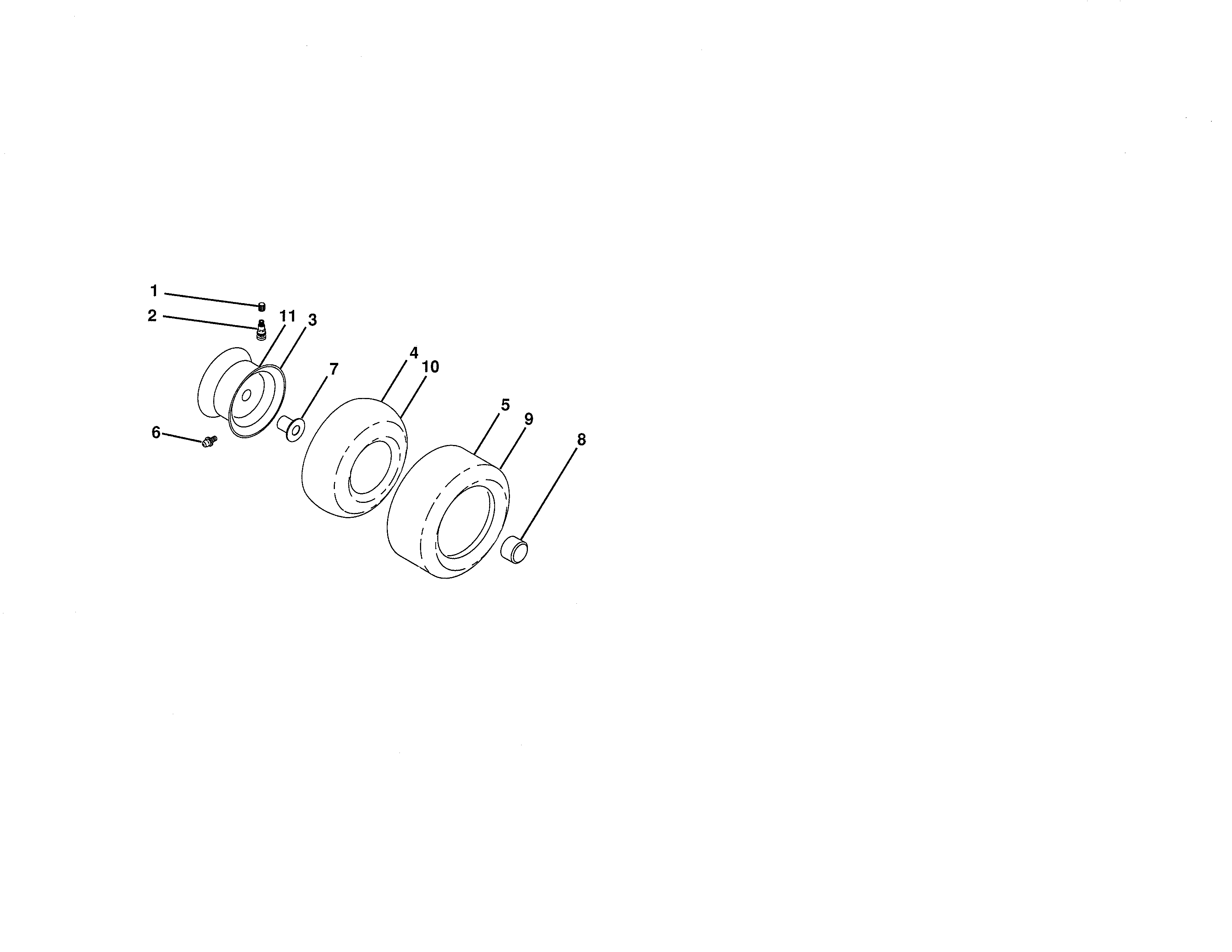 Craftsman 917288660 wheels & tires diagram