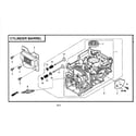 Honda GCV160-LAOS3A cylinder barrel diagram