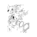 Whirlpool YWED6200SW0 bulkhead diagram