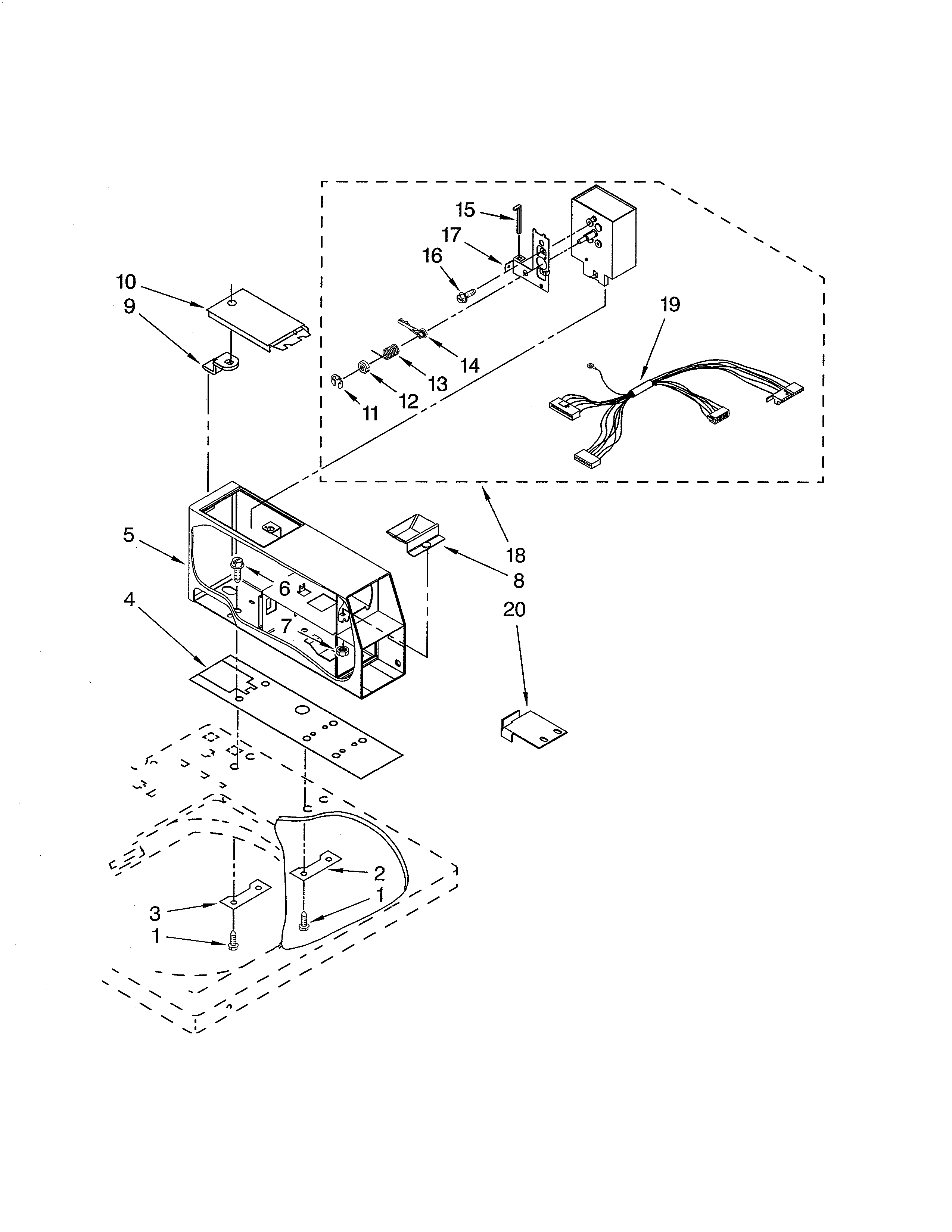 Maytag MAT14CSBGW0 meter case diagram