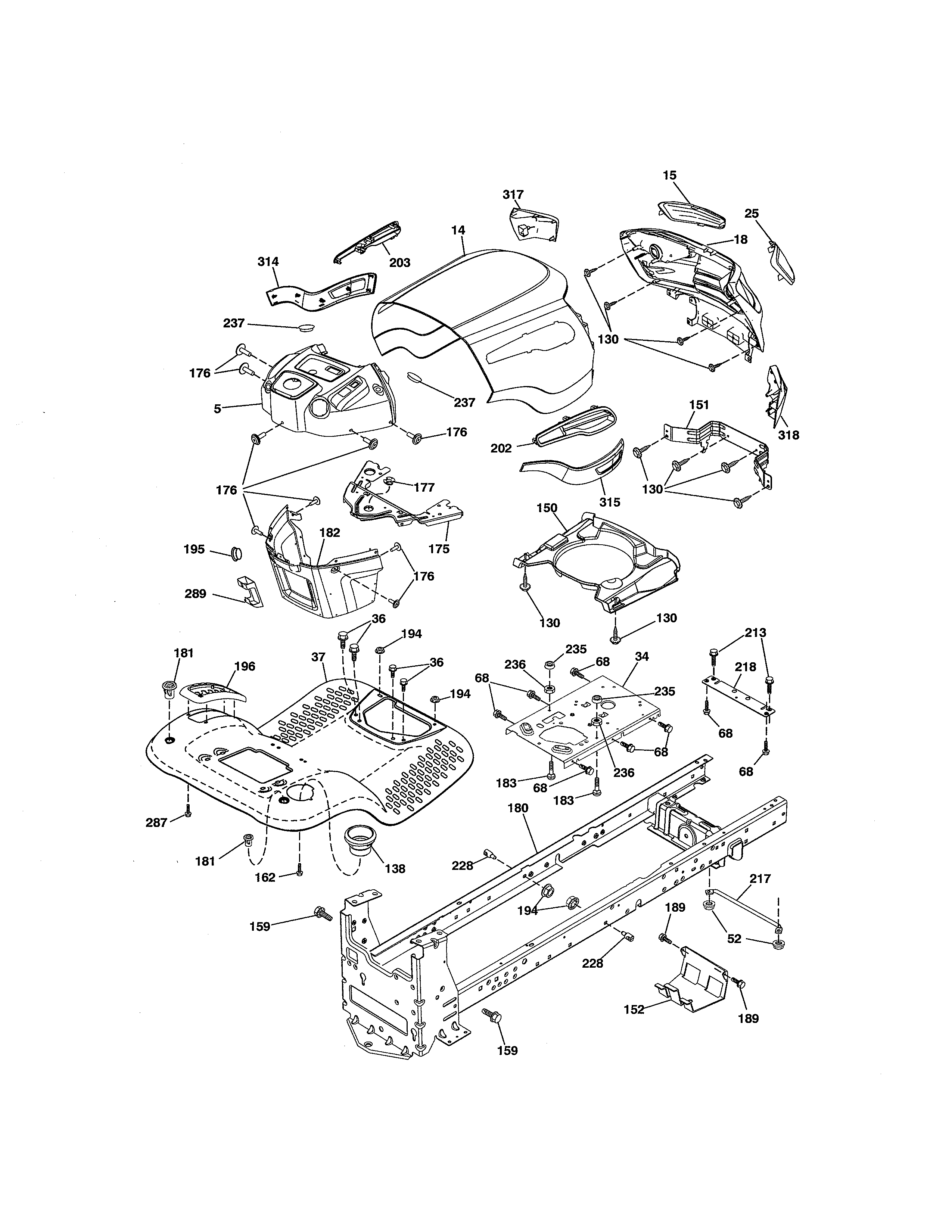 Craftsman 917288513 chassis diagram