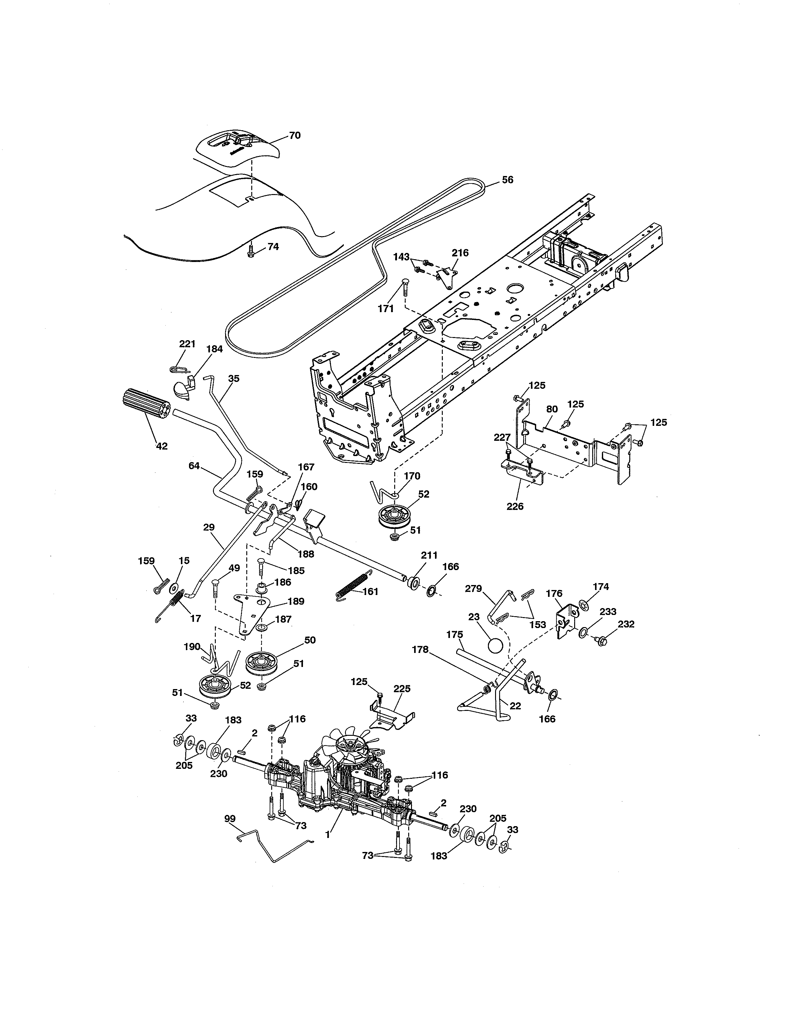 Craftsman 917288513 ground drive diagram