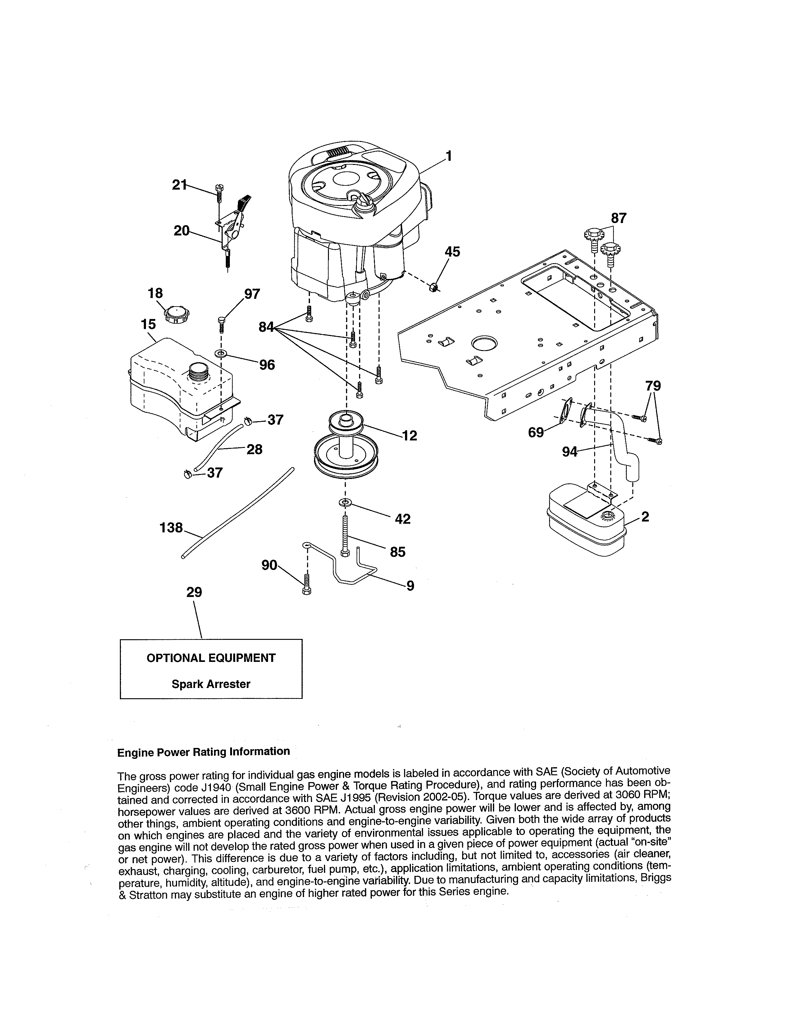 Craftsman 917288513 engine diagram
