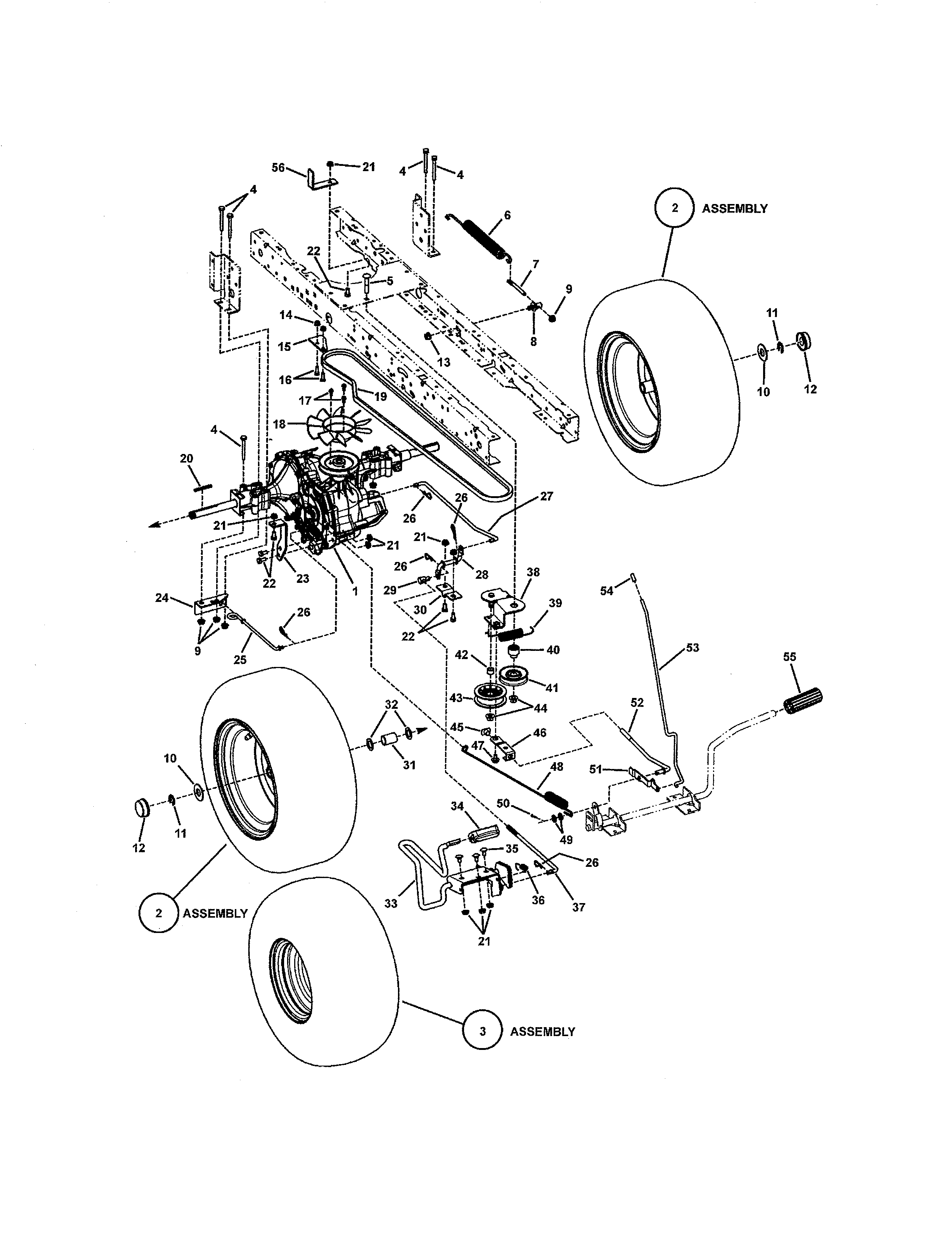 Snapper 7800318 motion drive diagram