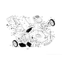 Craftsman 917254590 engine/housing/handle diagram