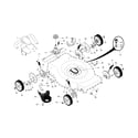 Craftsman 917374369 drive control/gear case/wheels diagram