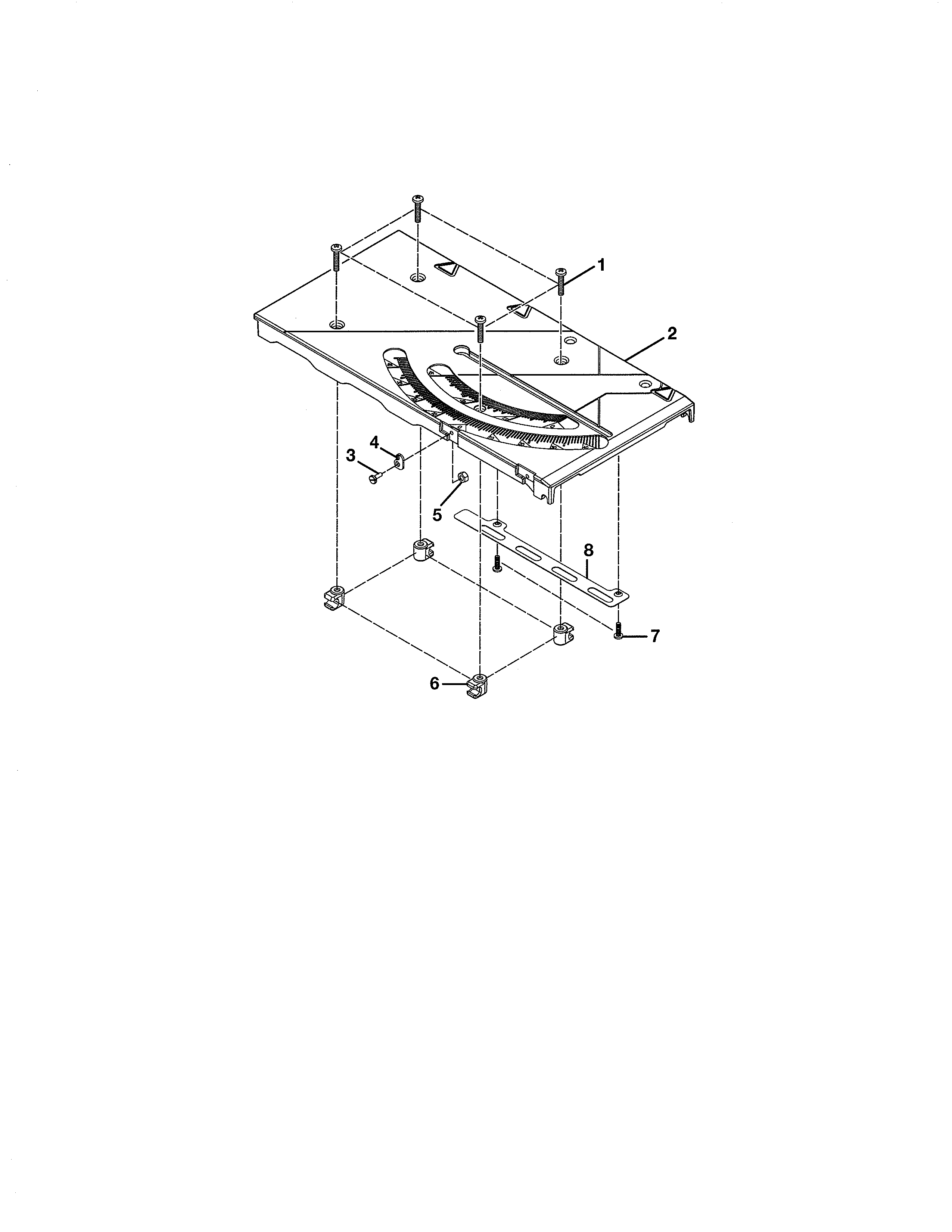 Craftsman 315218061 sliding miter table diagram