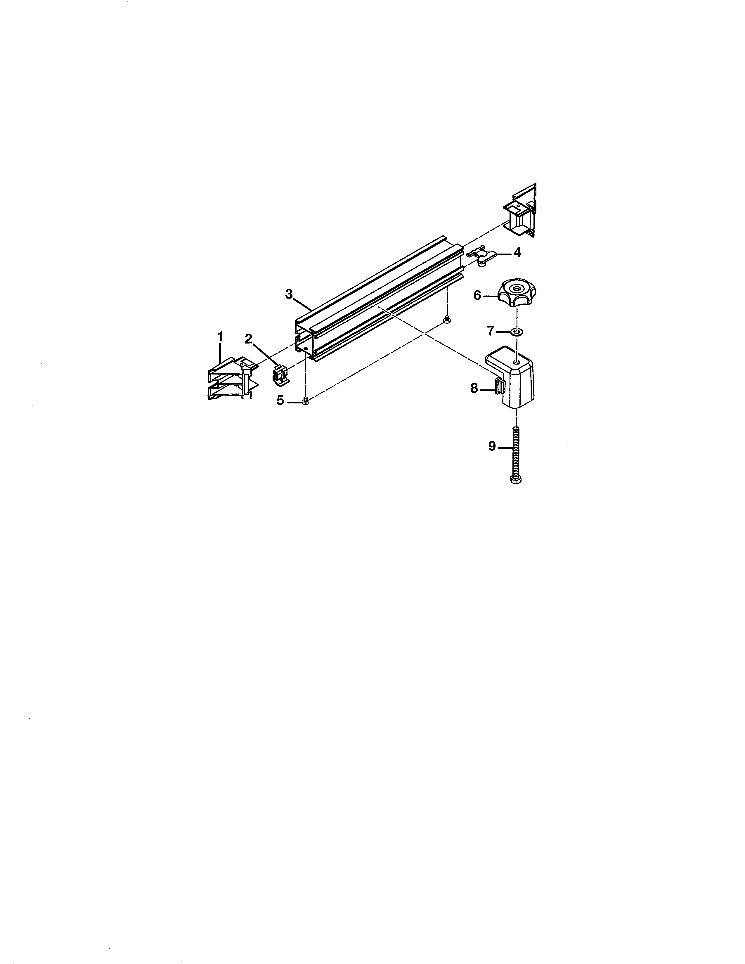 Craftsman 315218061 miter fence diagram